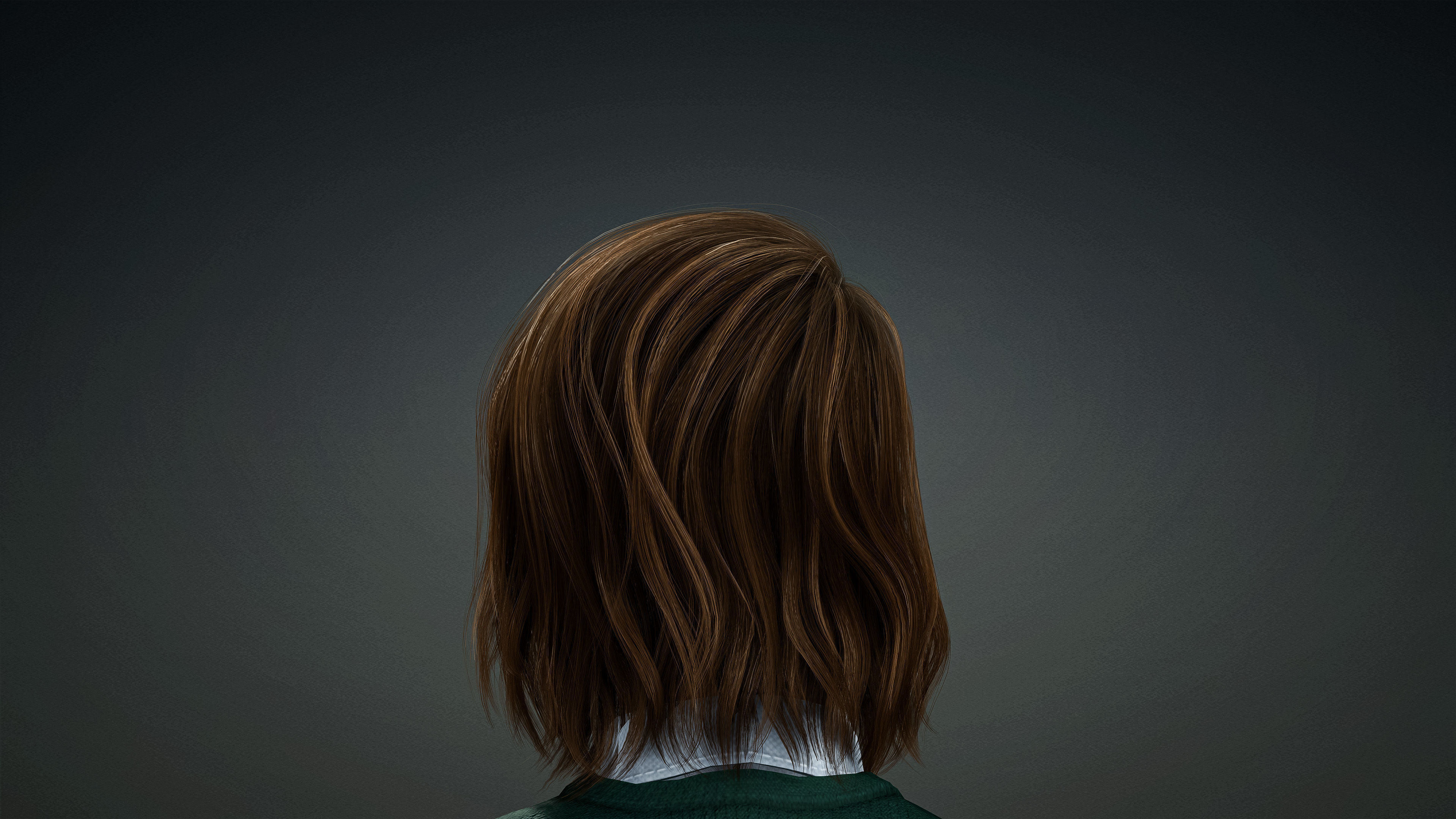 High Quality Realistic Female Casual Jeans and Shirt Low-poly 3D model_15