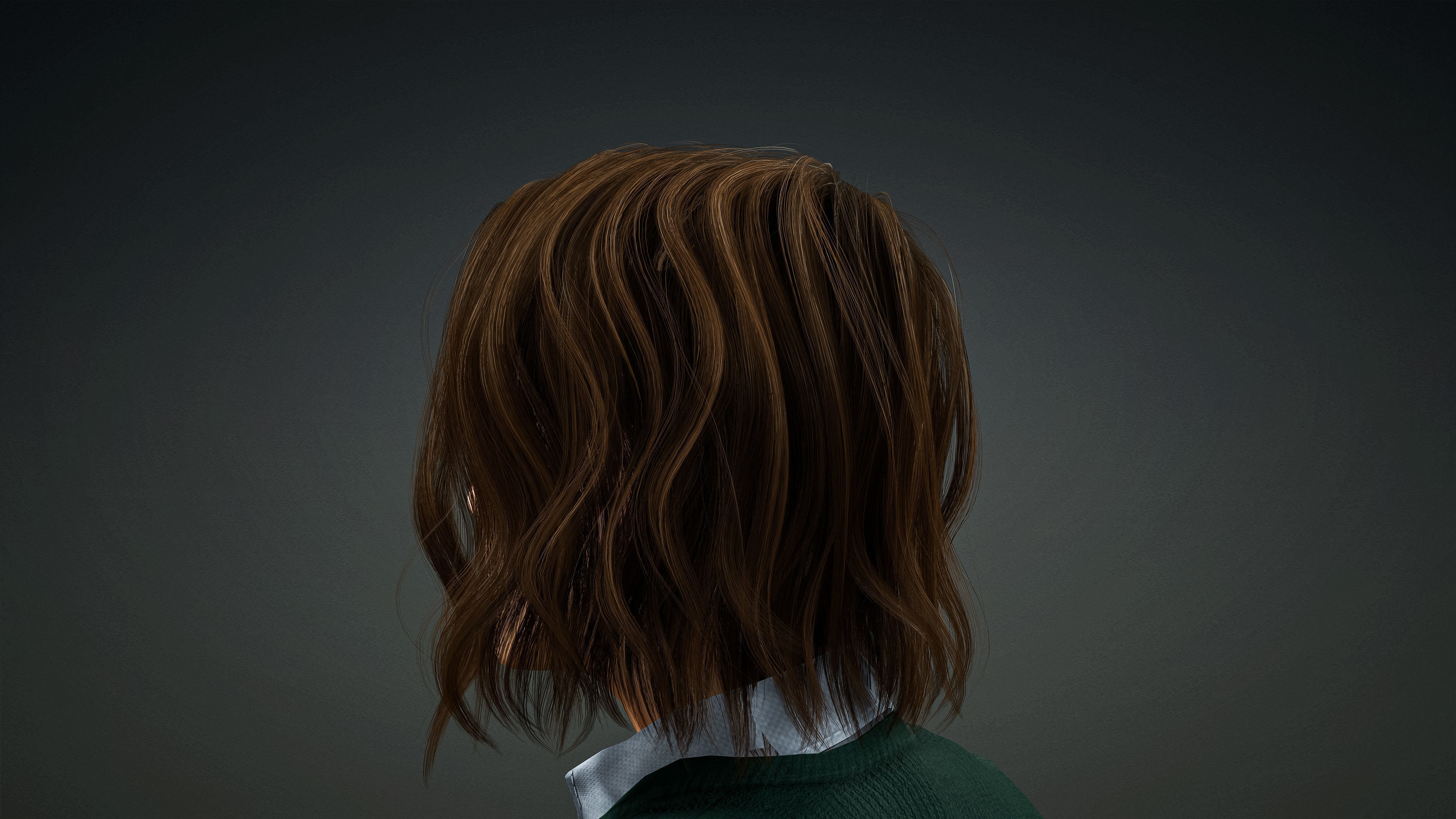 High Quality Realistic Female Casual Jeans and Shirt Low-poly 3D model_13