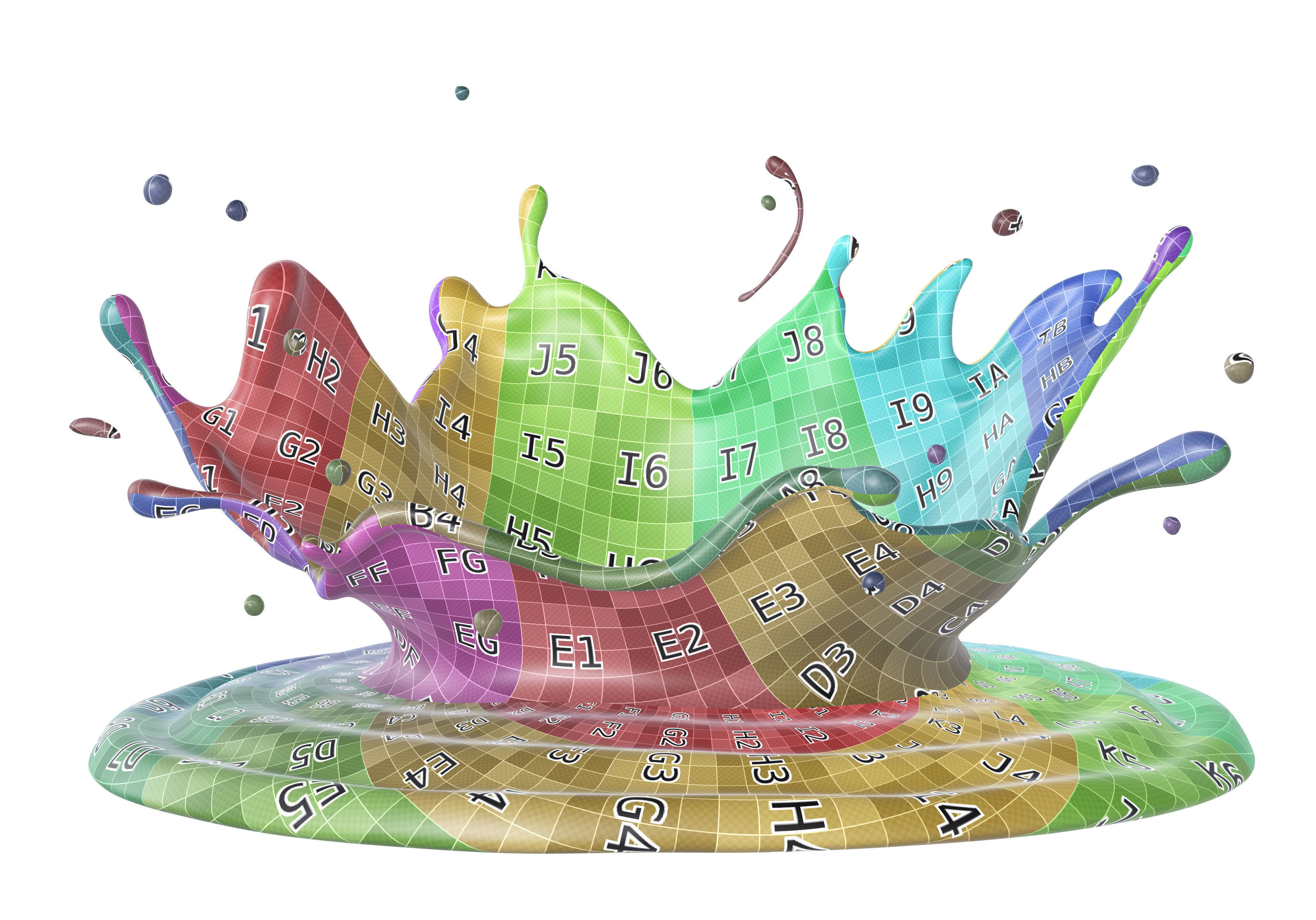 Milk Splash liquid 07 3D model_7