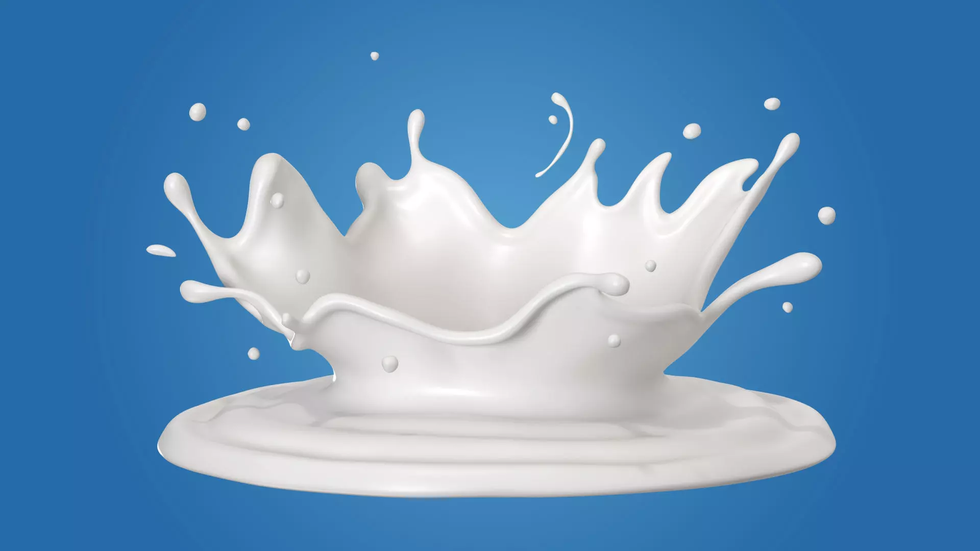 Milk Splash liquid 07 3D model_0