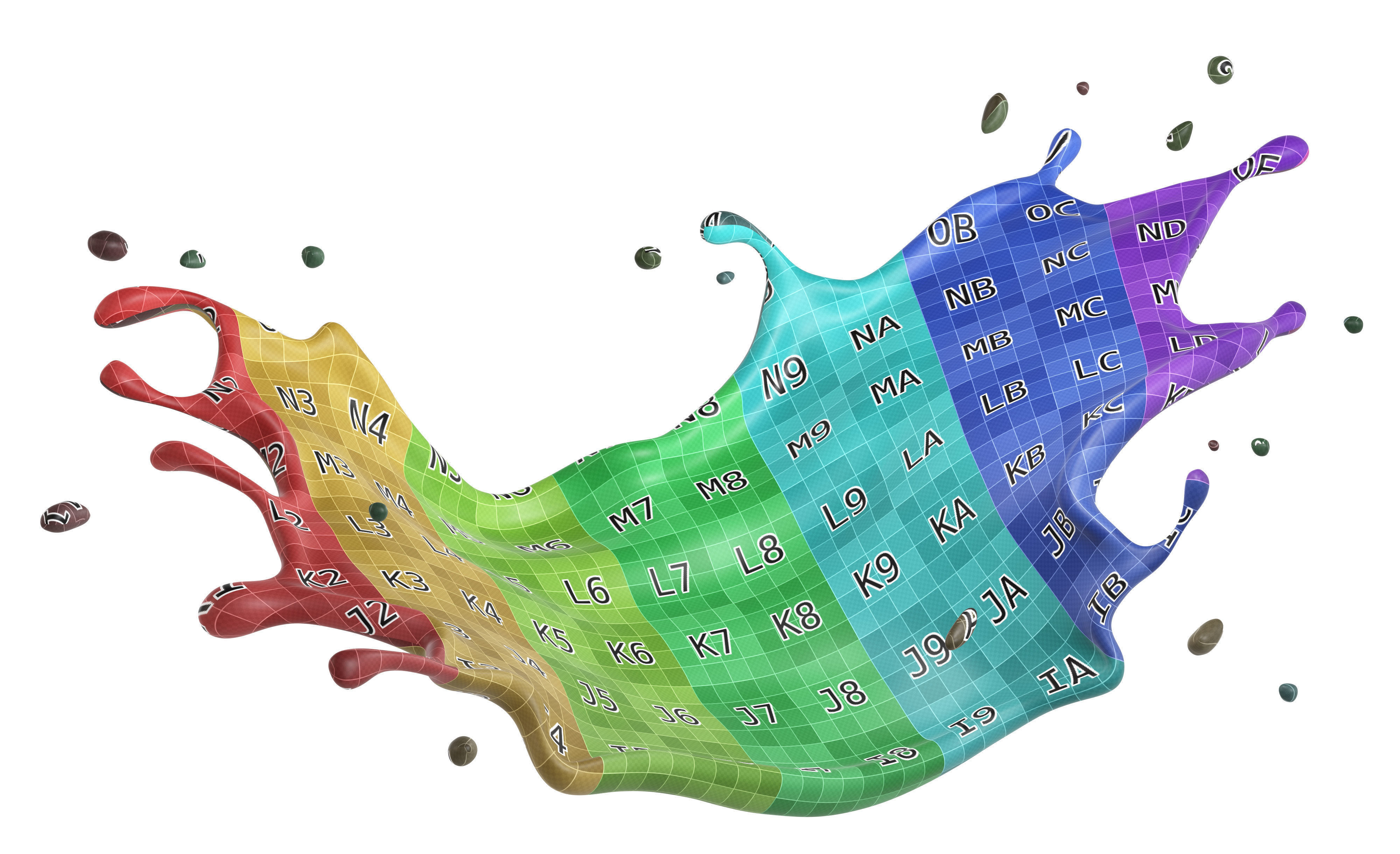 Milk Splash liquid 08 3D model_7