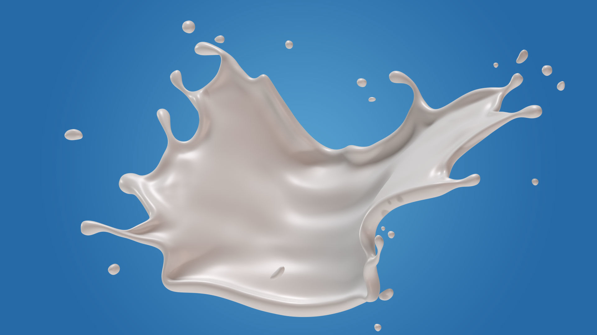 Milk Splash liquid 08 3D model_2