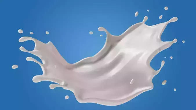 Milk Splash liquid 08 3D model