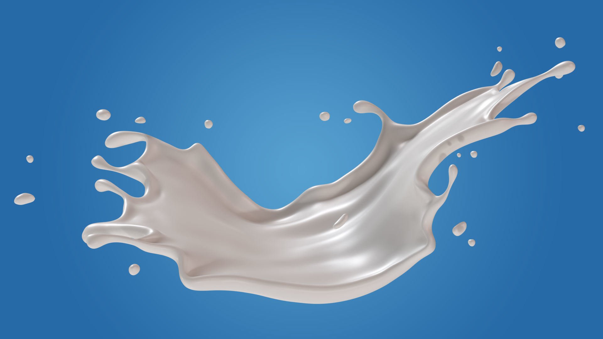 Milk Splash liquid 08 3D model_4