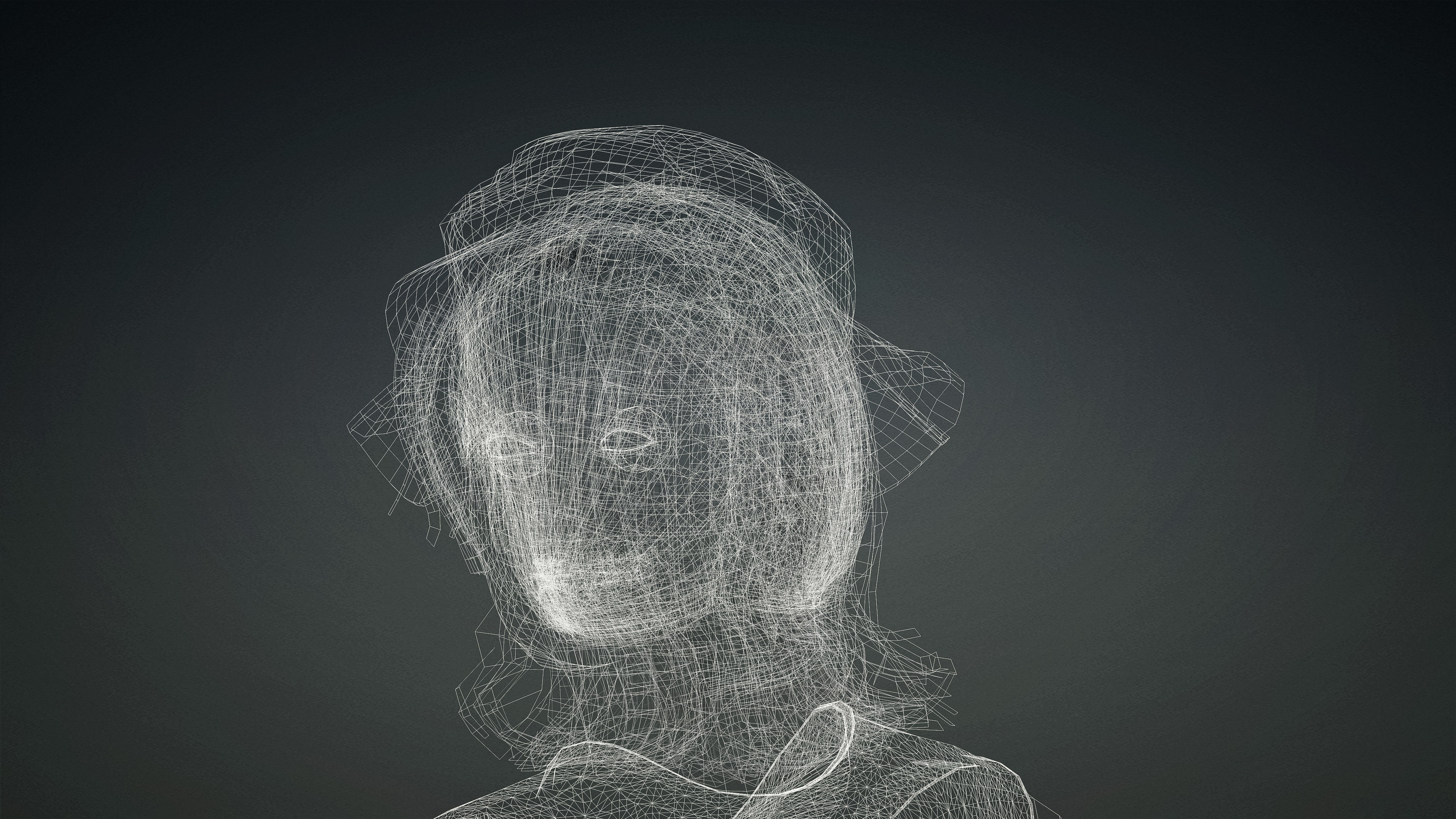 High Quality Realistic Female Tourist Cargo Low-poly 3D model_21