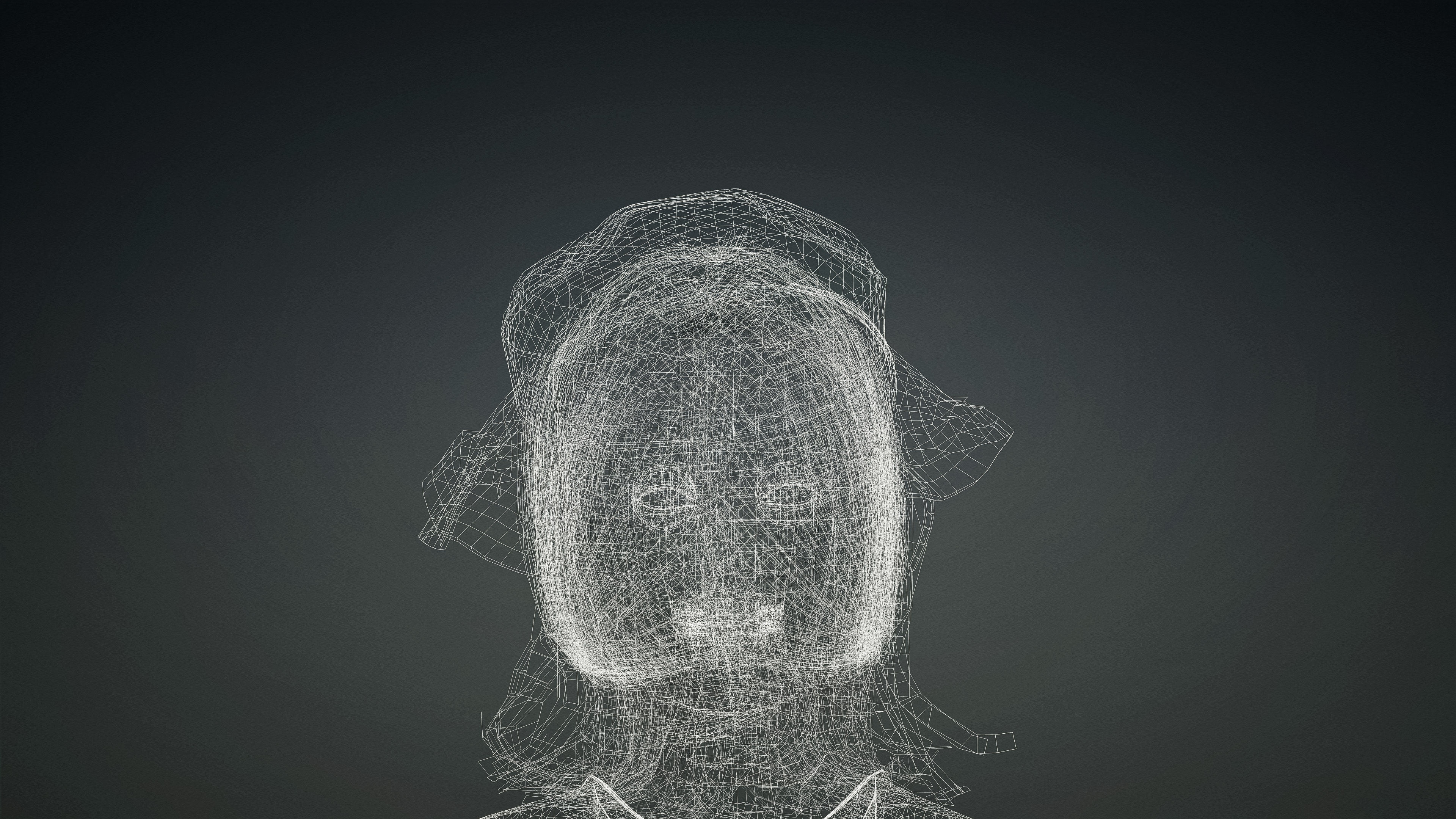 High Quality Realistic Female Tourist Cargo Low-poly 3D model_22