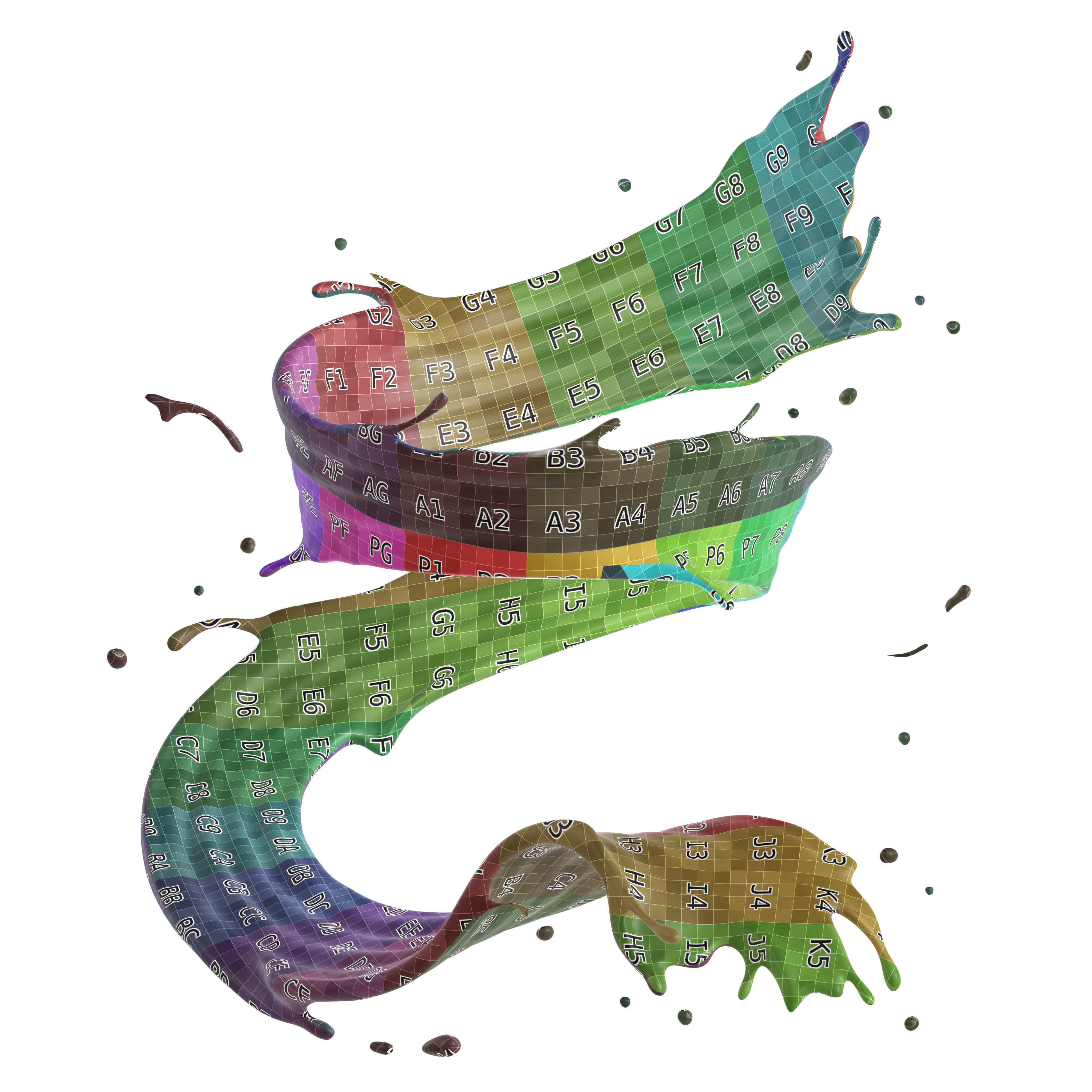 Milk Splash liquid 09 3D model_7