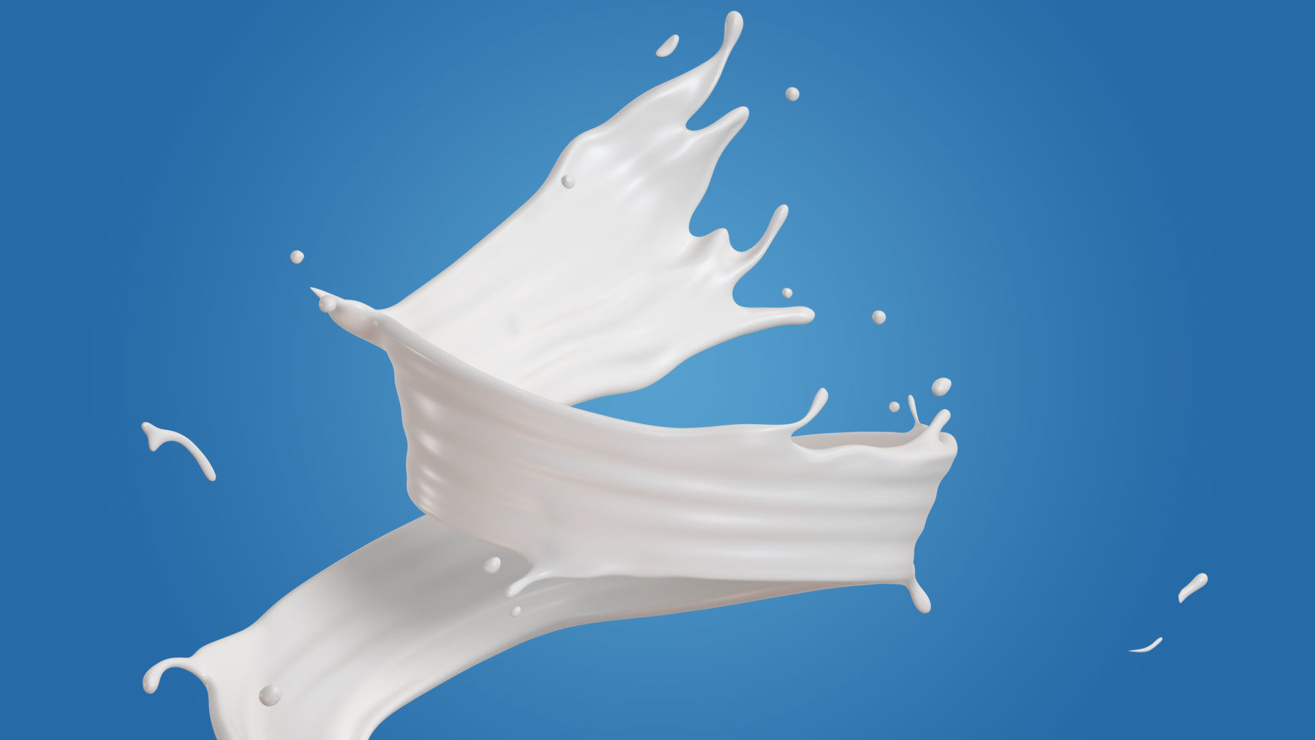 Milk Splash liquid 09 3D model_1