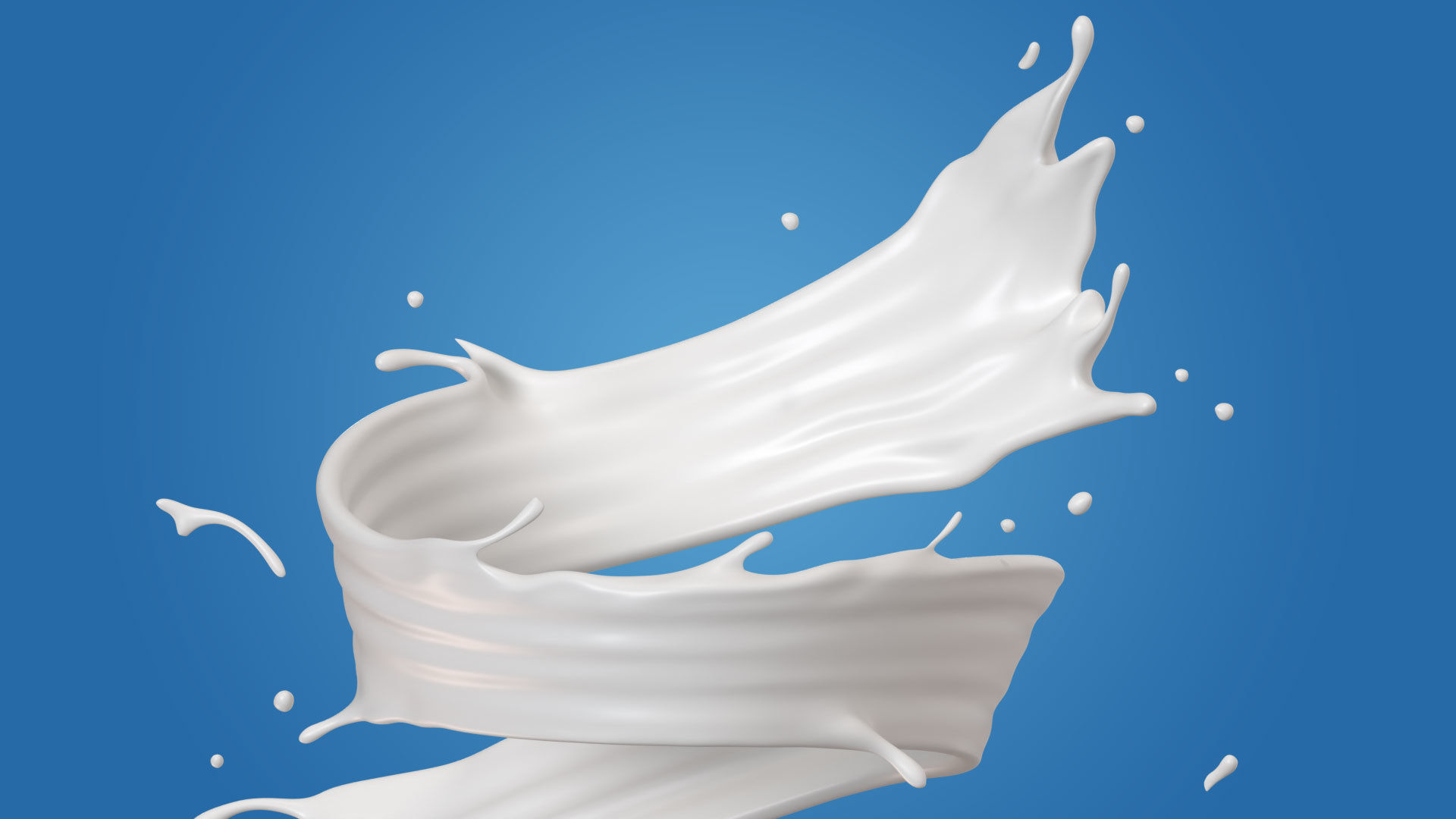 Milk Splash liquid 09 3D model_4