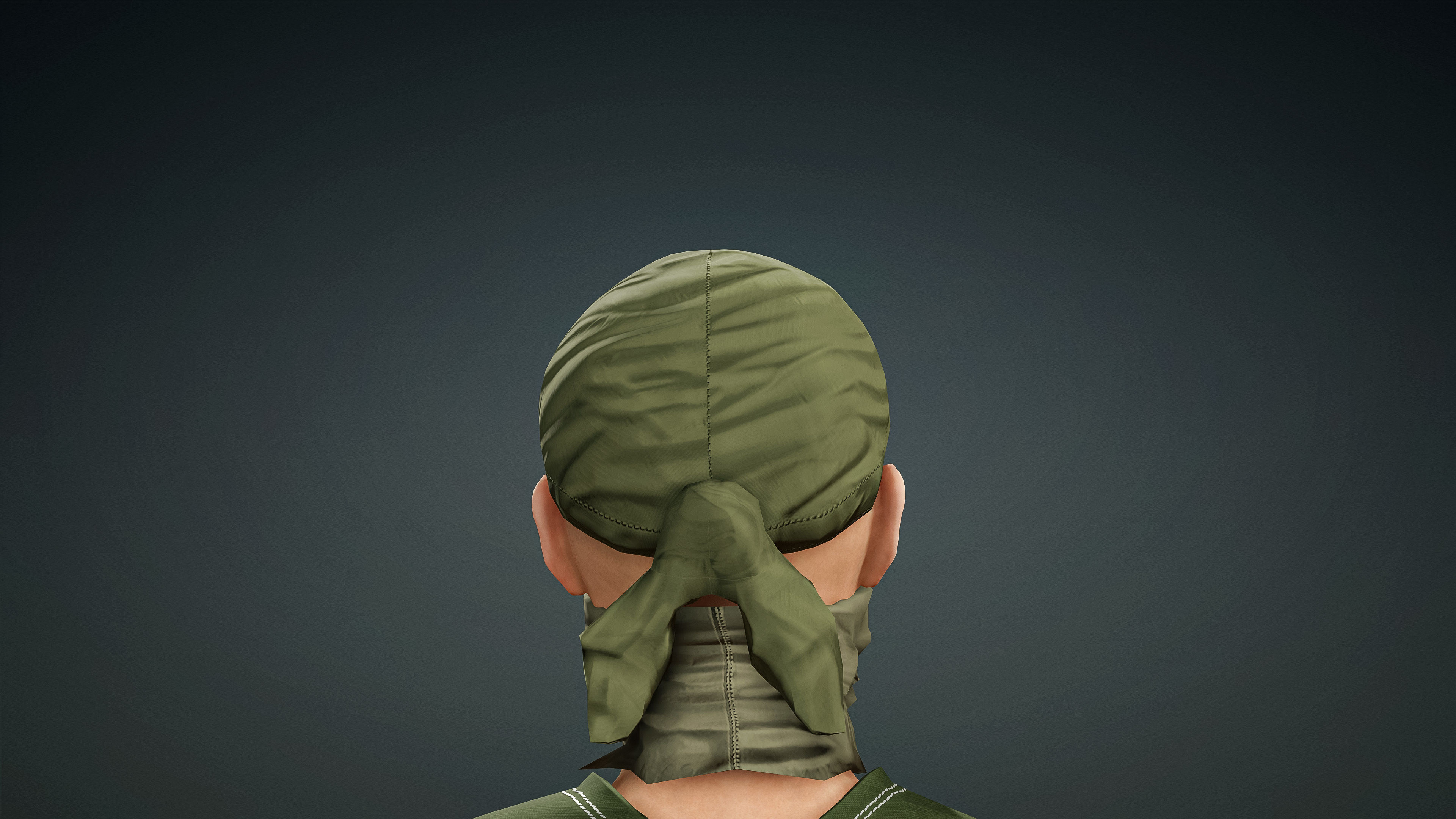 High Quality Realistic Female Military Cargo Low-poly 3D model_15