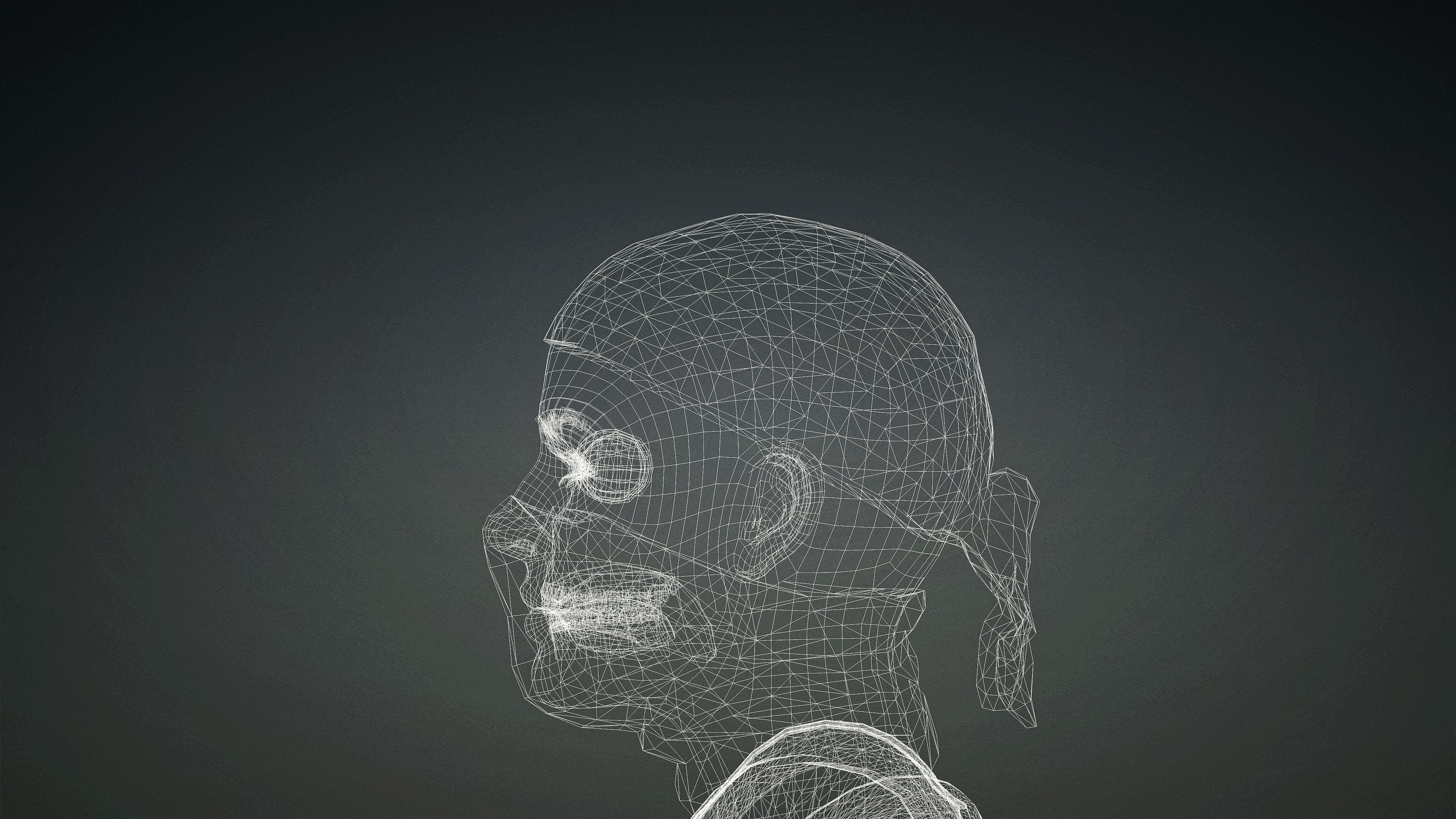 High Quality Realistic Female Military Cargo Low-poly 3D model_19