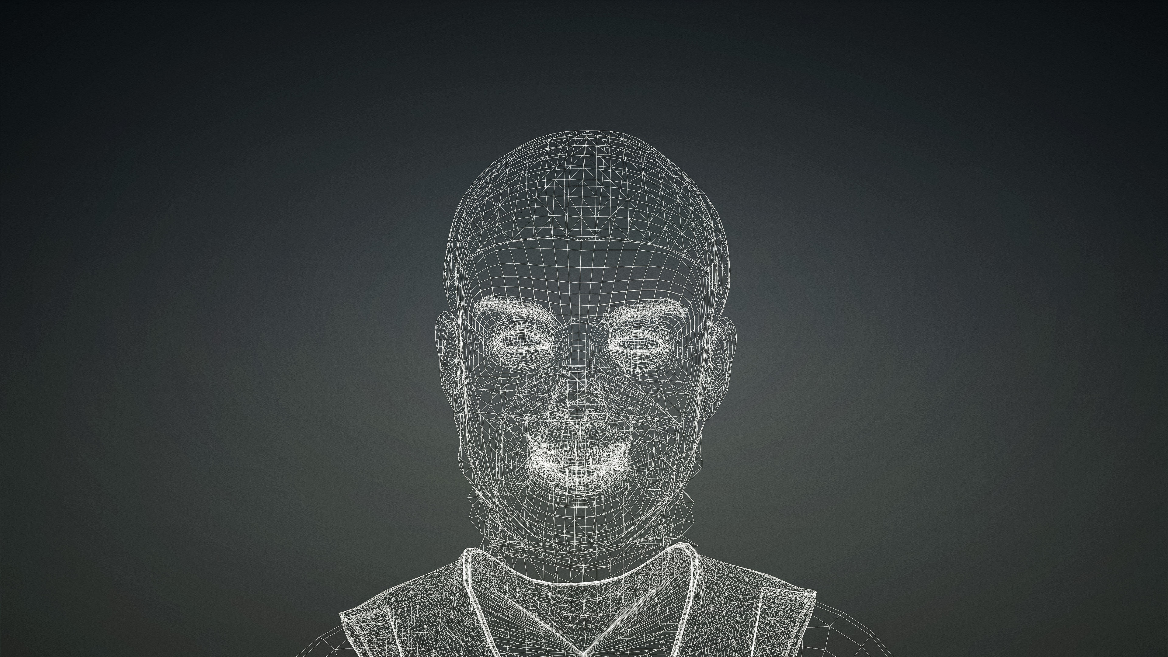 High Quality Realistic Female Military Cargo Low-poly 3D model_16