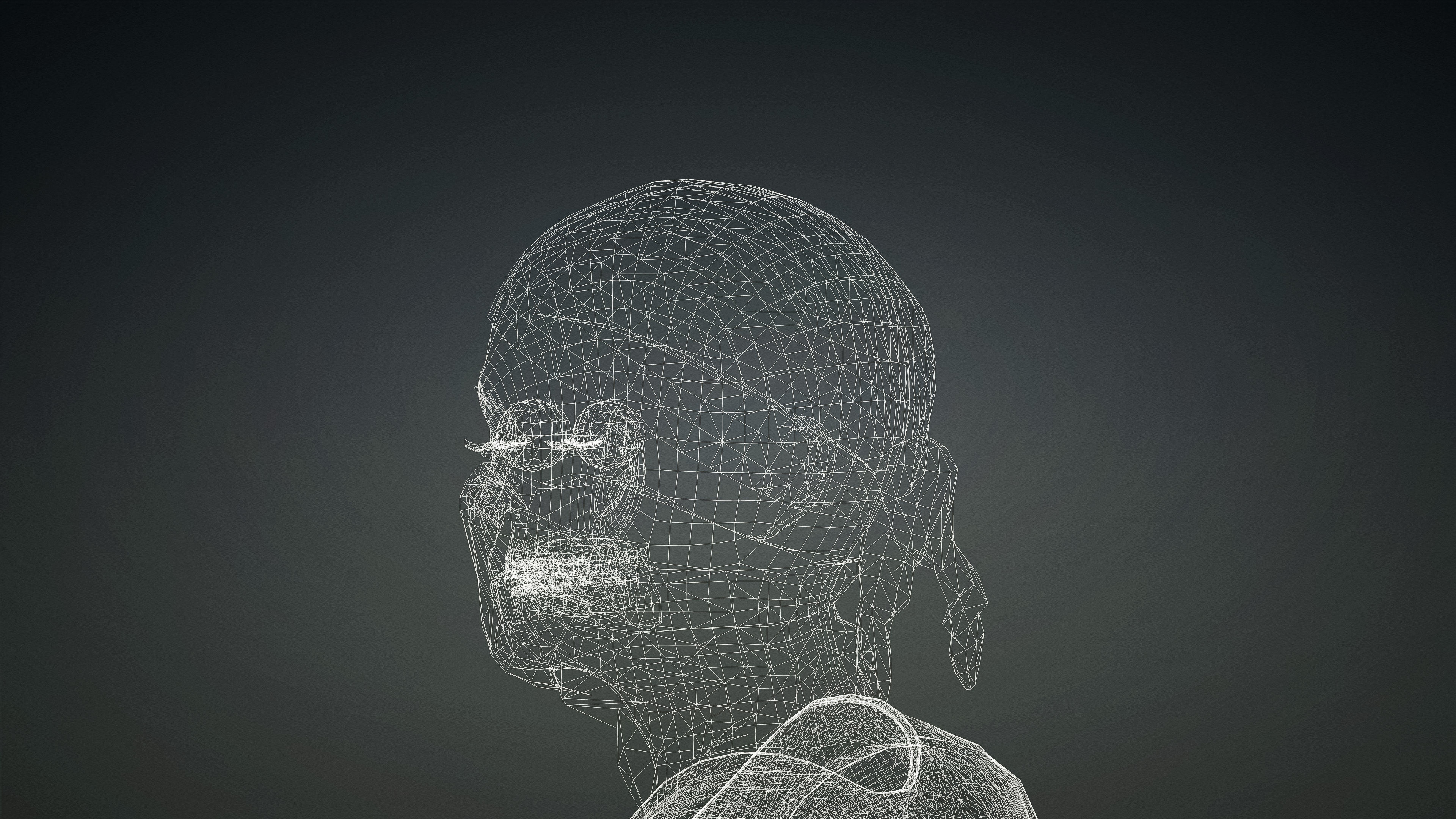 High Quality Realistic Female Military Cargo Low-poly 3D model_20