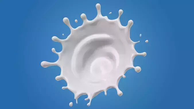 Milk Splash liquid 11 3D model