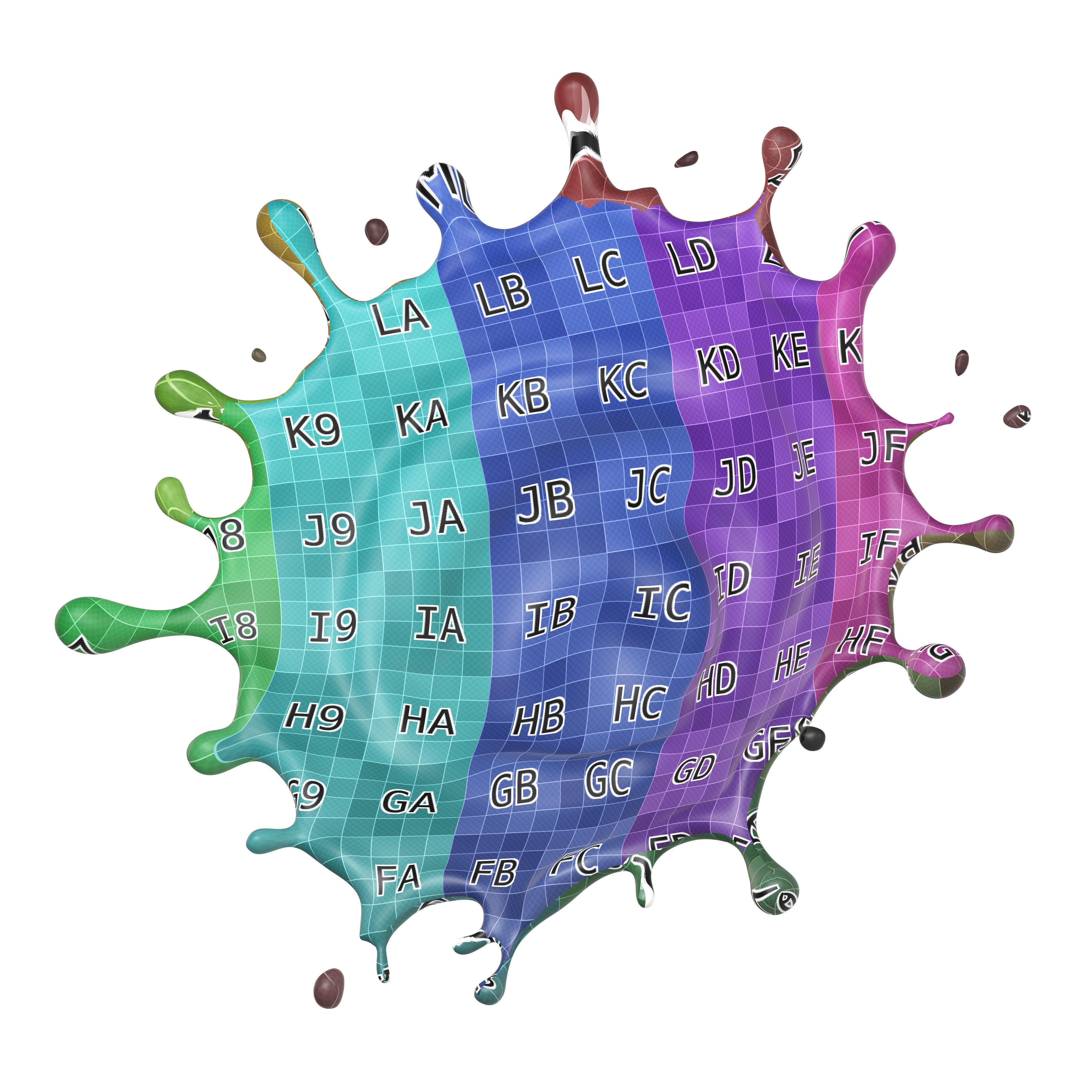 Milk Splash liquid 11 3D model_7