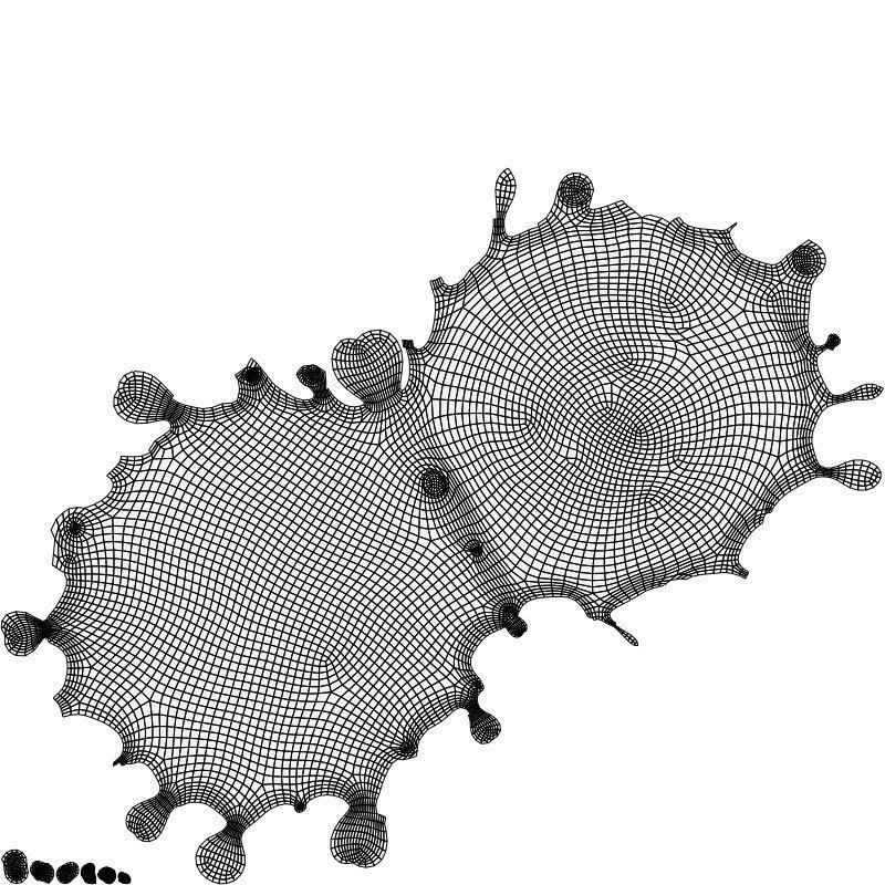 Milk Splash liquid 11 3D model_6