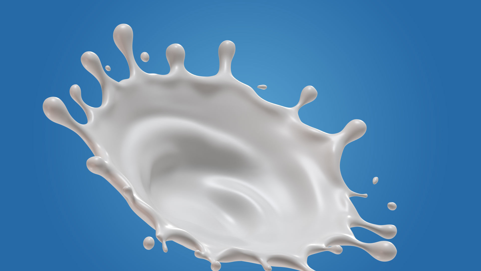 Milk Splash liquid 11 3D model_2