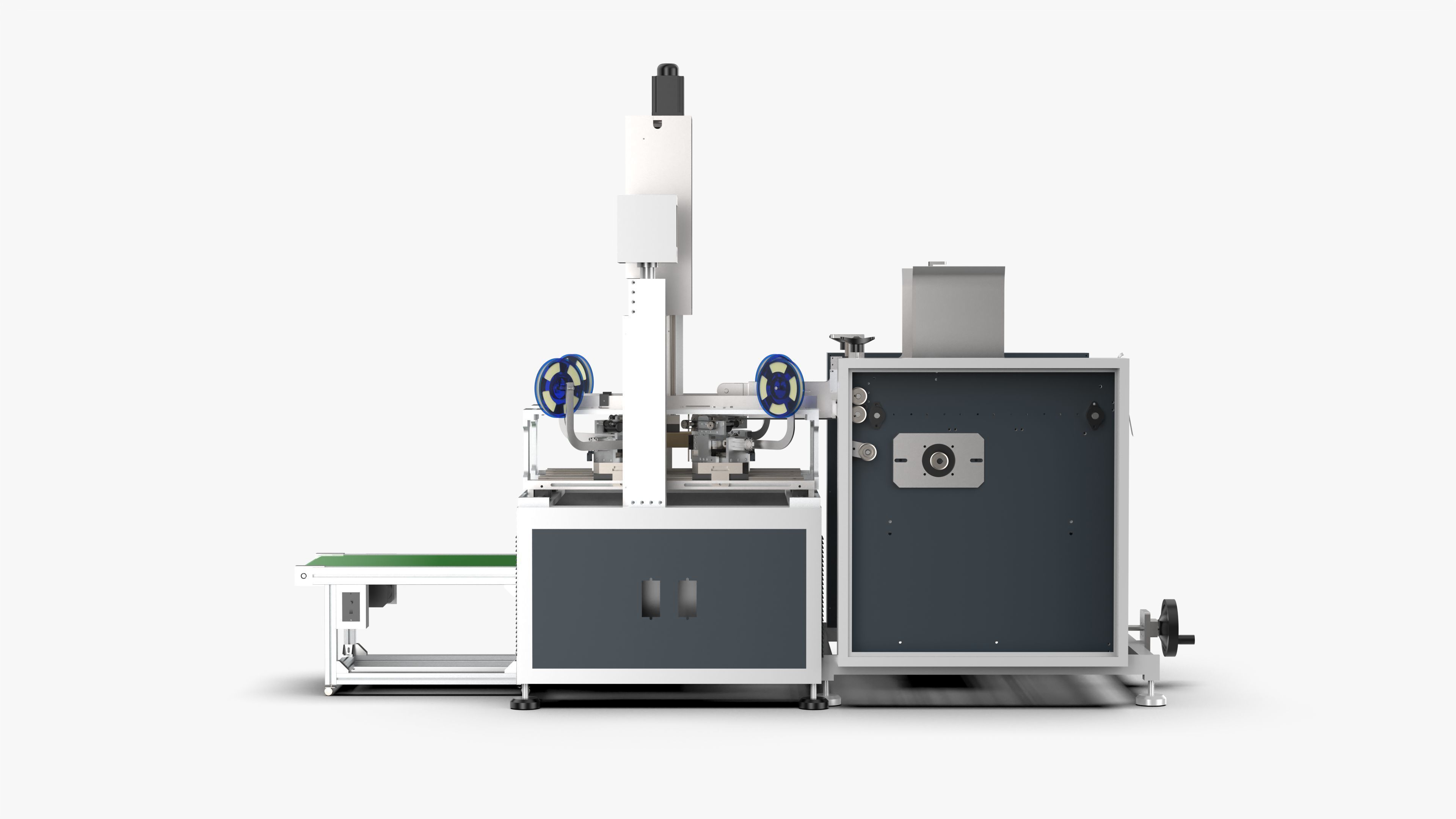 Automatic Gift Box Corner Sticking Machine 3D model_5