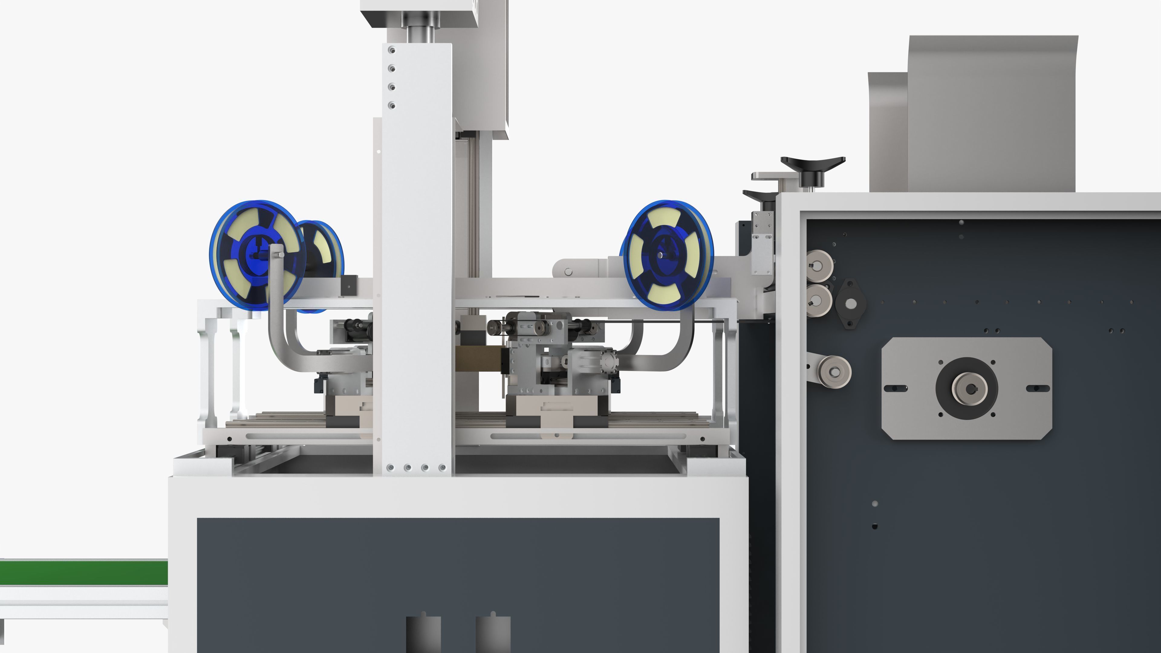 Automatic Gift Box Corner Sticking Machine 3D model_17