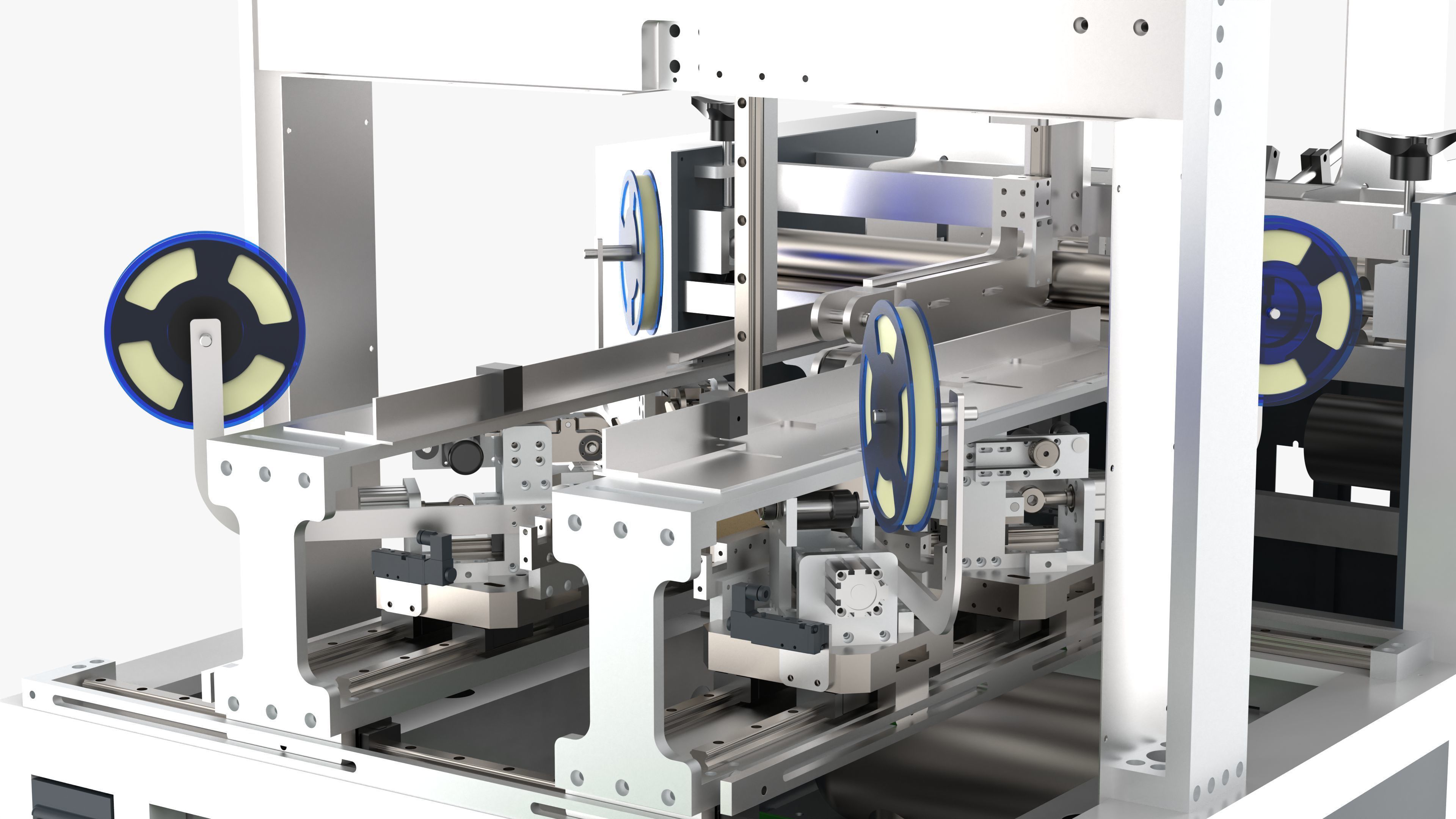 Automatic Gift Box Corner Sticking Machine 3D model_15