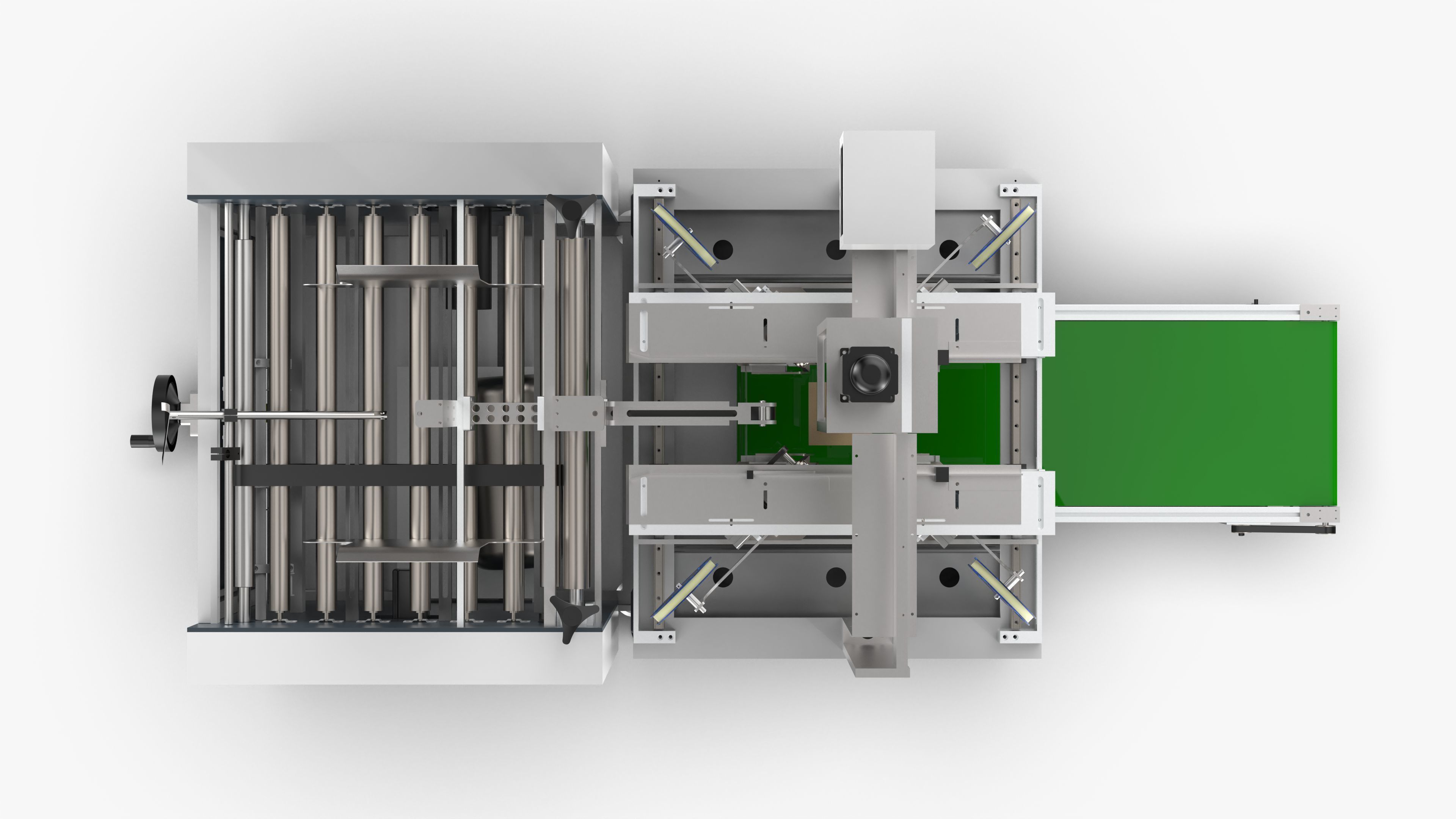 Automatic Gift Box Corner Sticking Machine 3D model_9