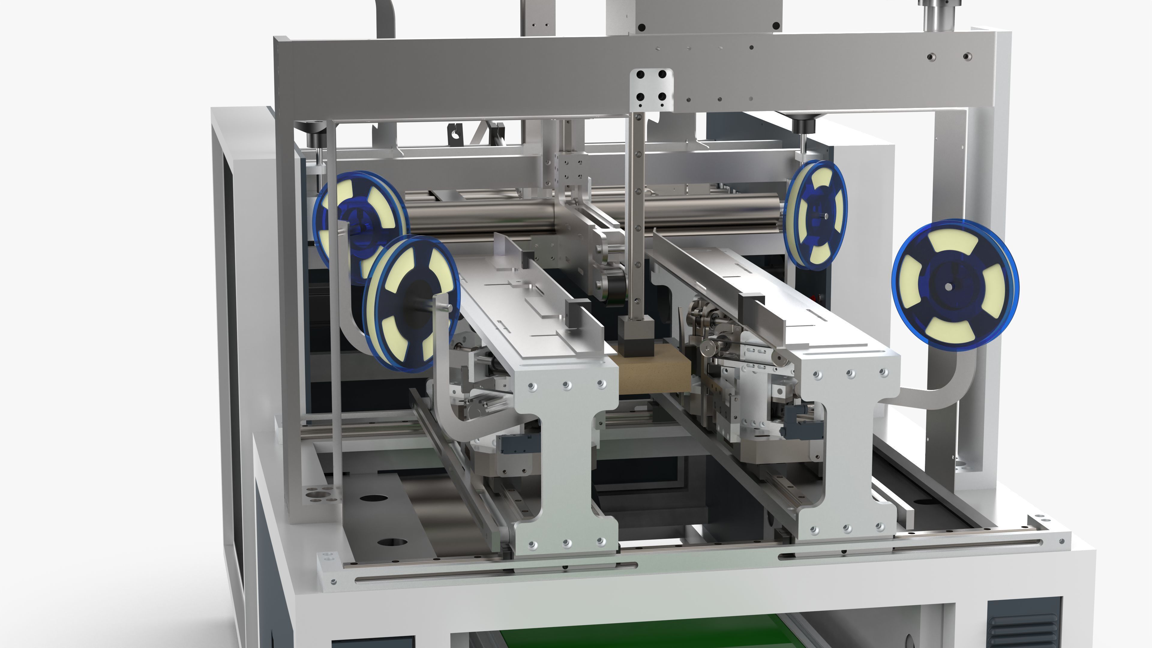 Automatic Gift Box Corner Sticking Machine 3D model_14