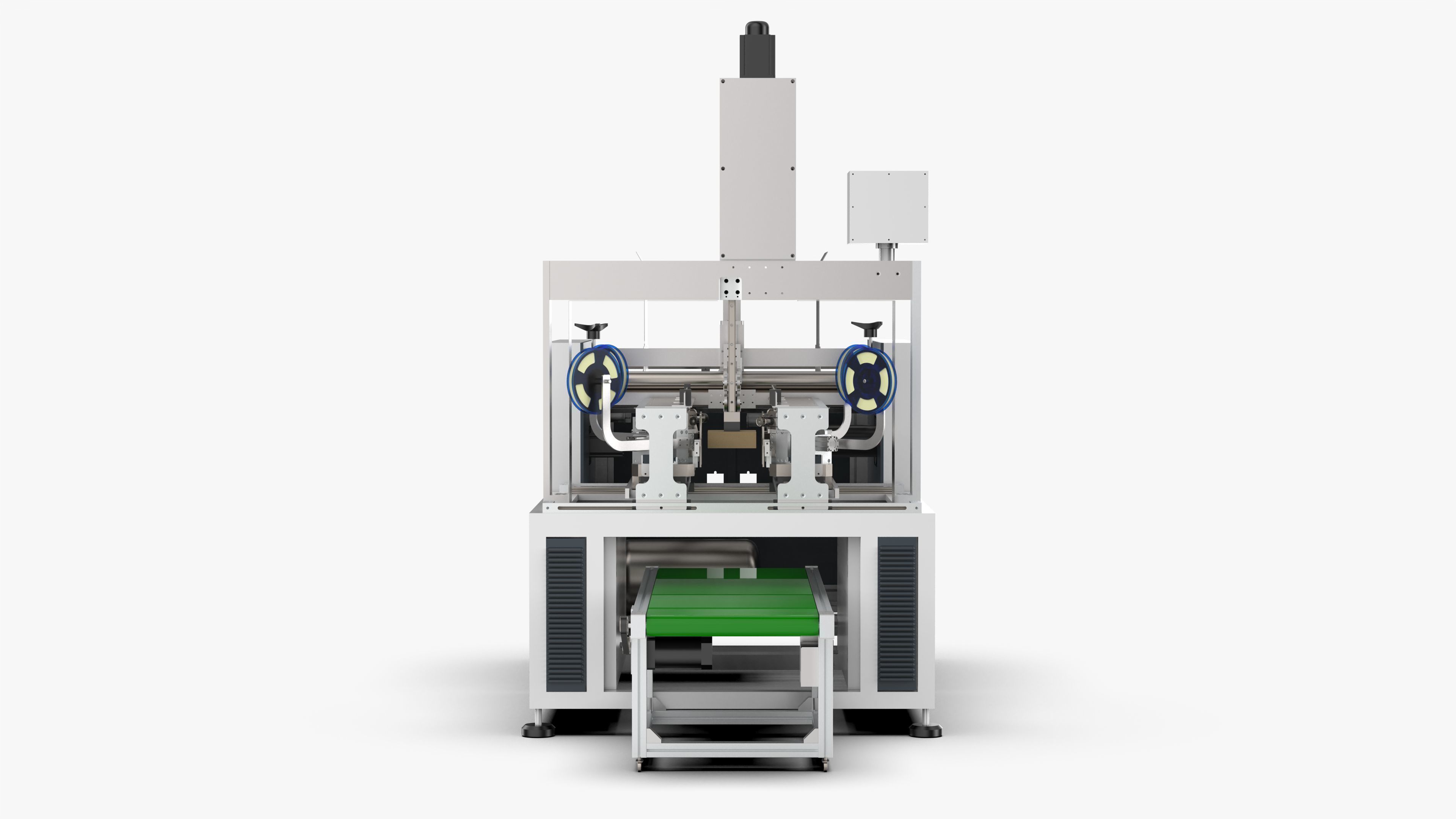 Automatic Gift Box Corner Sticking Machine 3D model_6