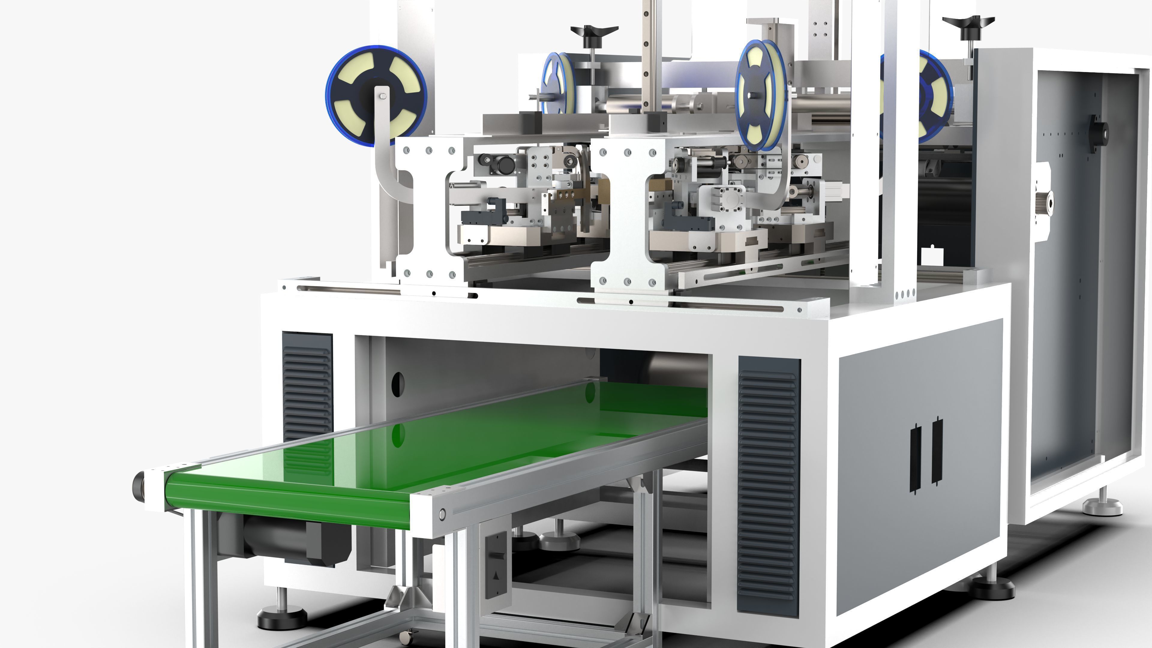 Automatic Gift Box Corner Sticking Machine 3D model_18