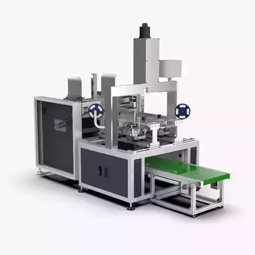 Automatic Gift Box Corner Sticking Machine 3D model