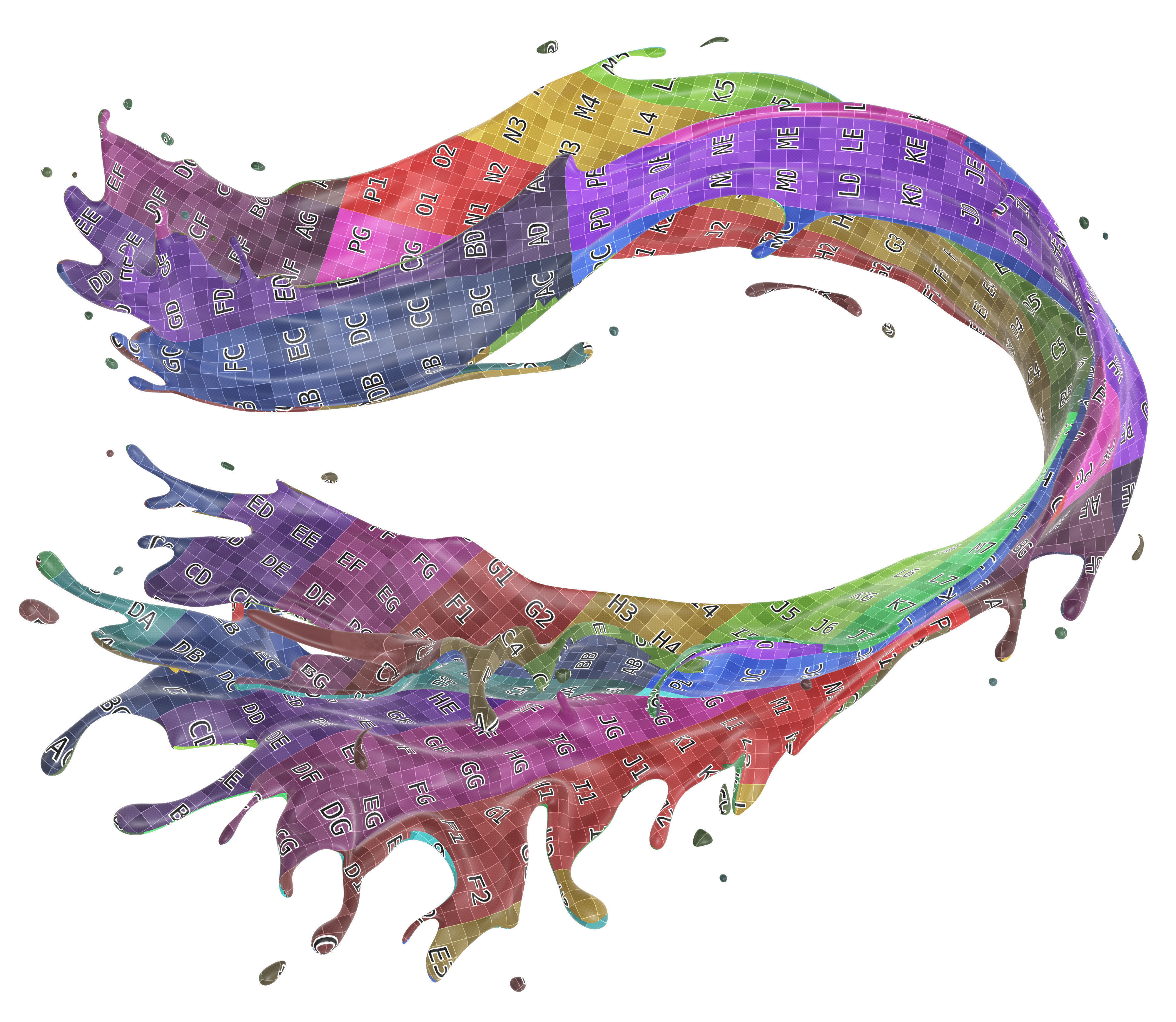 Milk Splash liquid 12 3D model_8