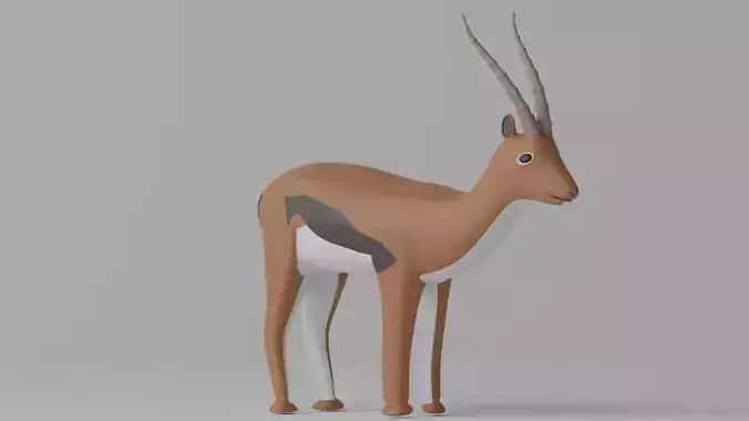 Cartoon Cute Thompson Gazelle