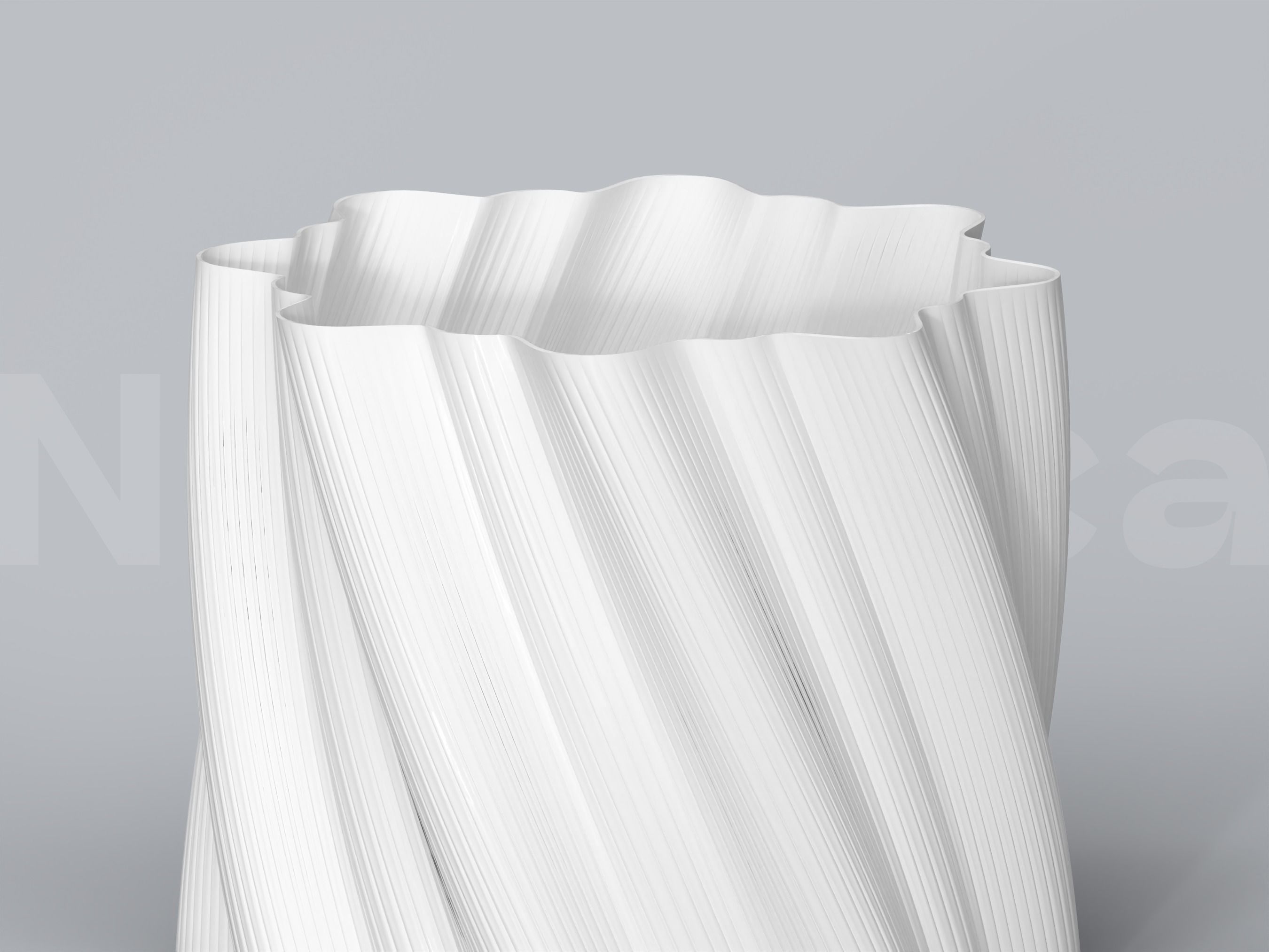 Plant Pot STL 3D Print File Set for Planters and big Plant Pots 3D print model_6