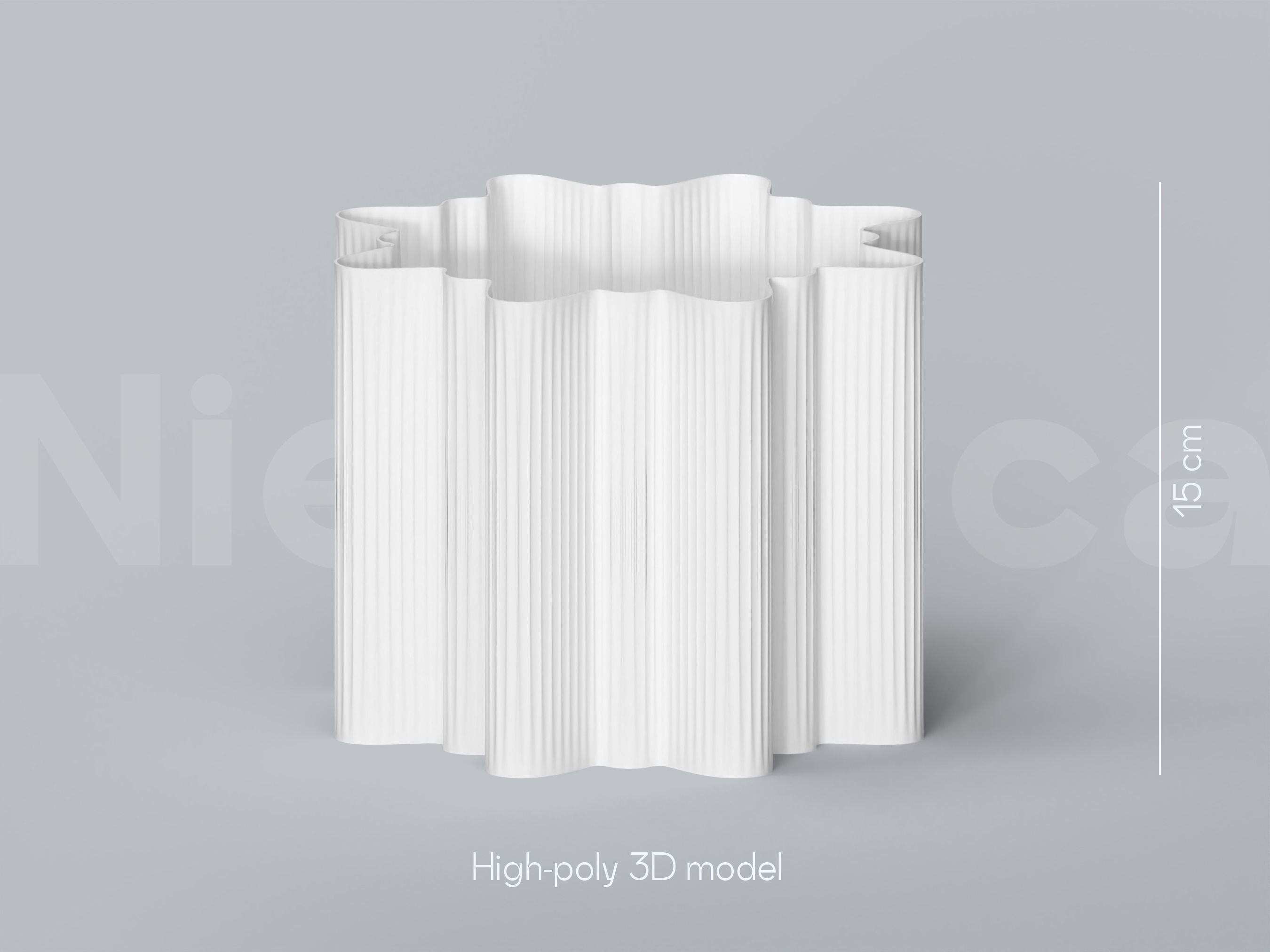 Plant Pot STL 3D Print File Set for Planters and big Plant Pots 3D print model_4