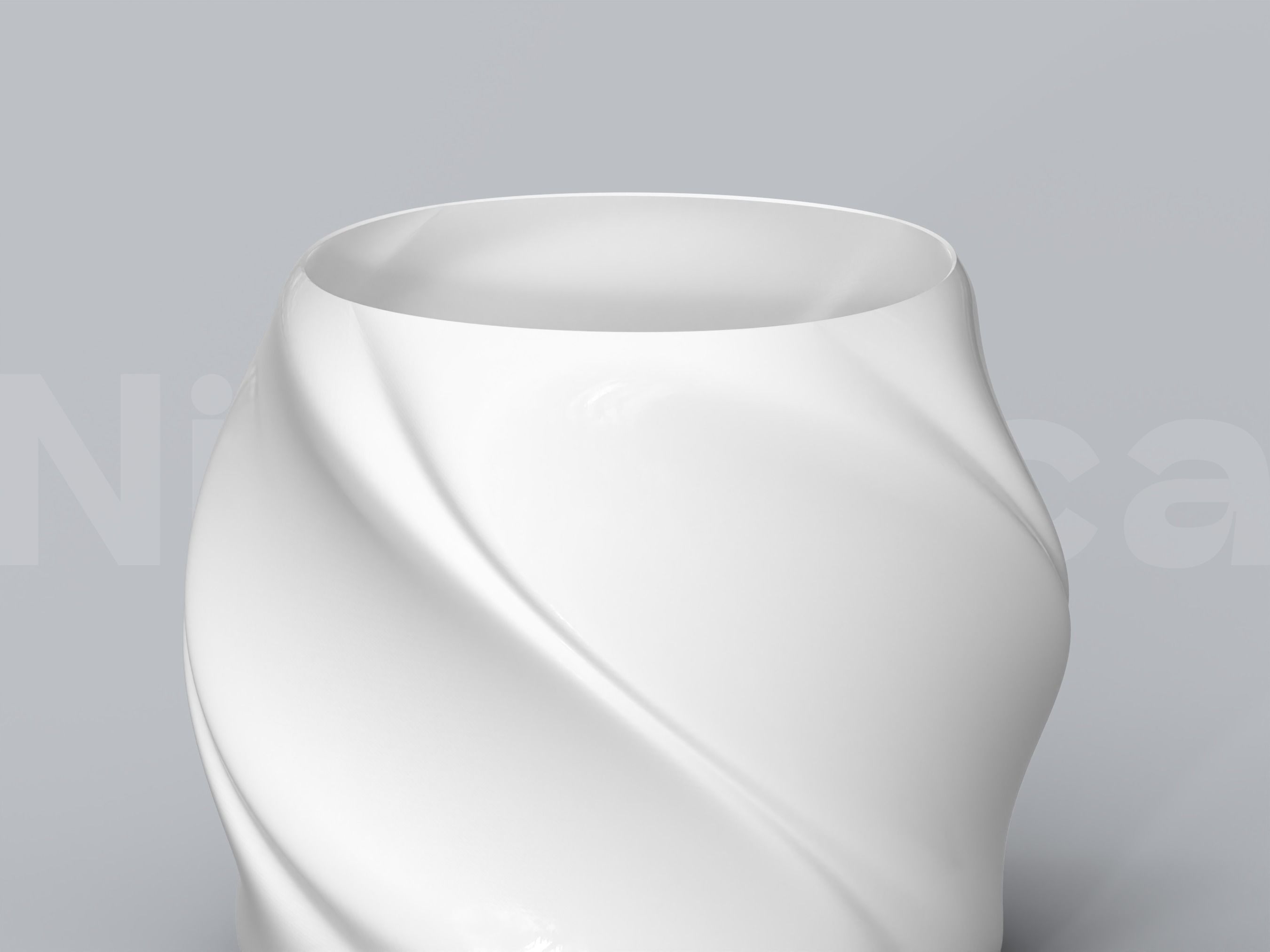 Plant Pot STL 3D Print File Set for Planters and big Plant Pots 3D print model_8