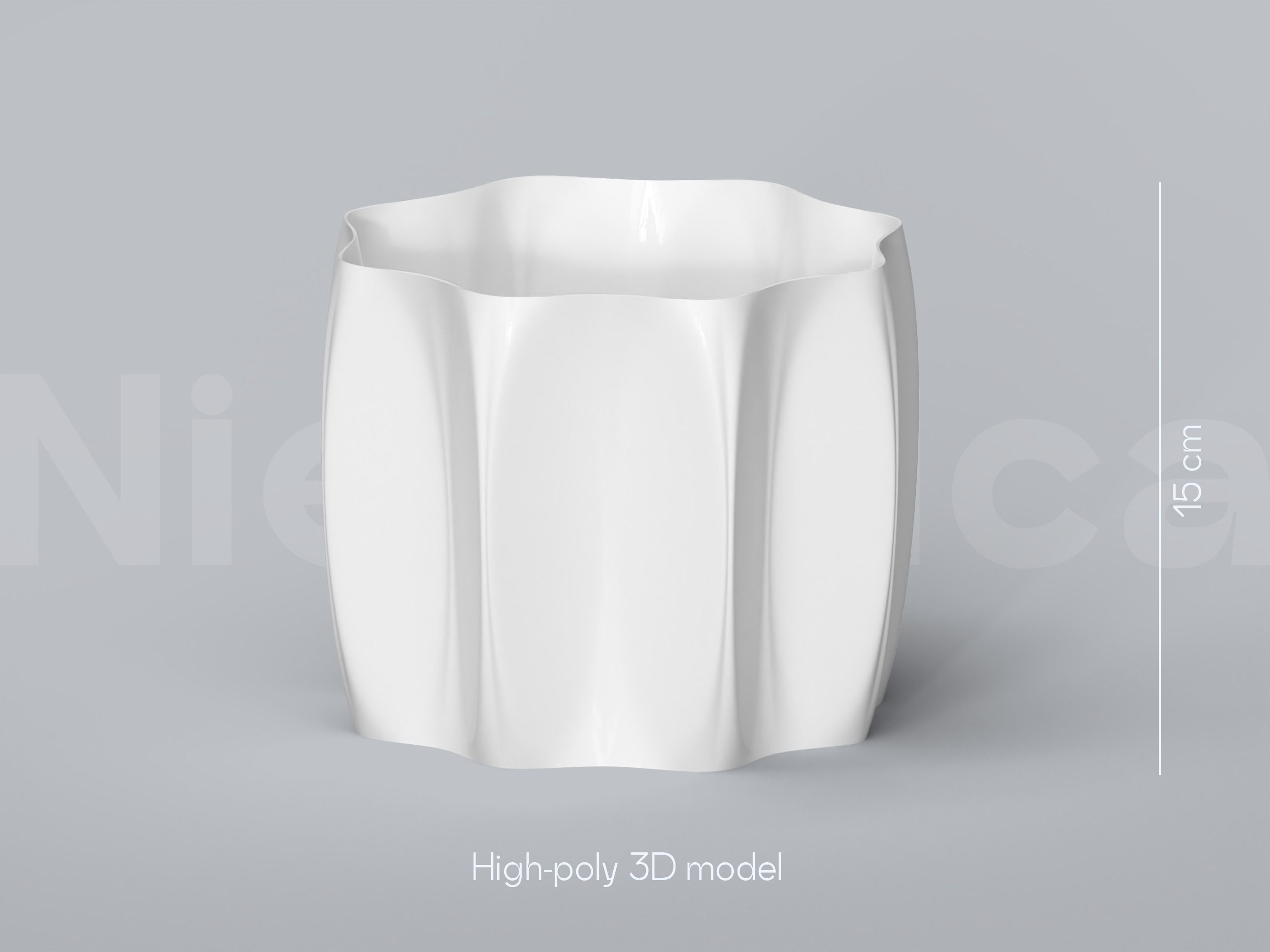 Plant Pot STL 3D Print File Set for Planters and big Plant Pots 3D print model_2