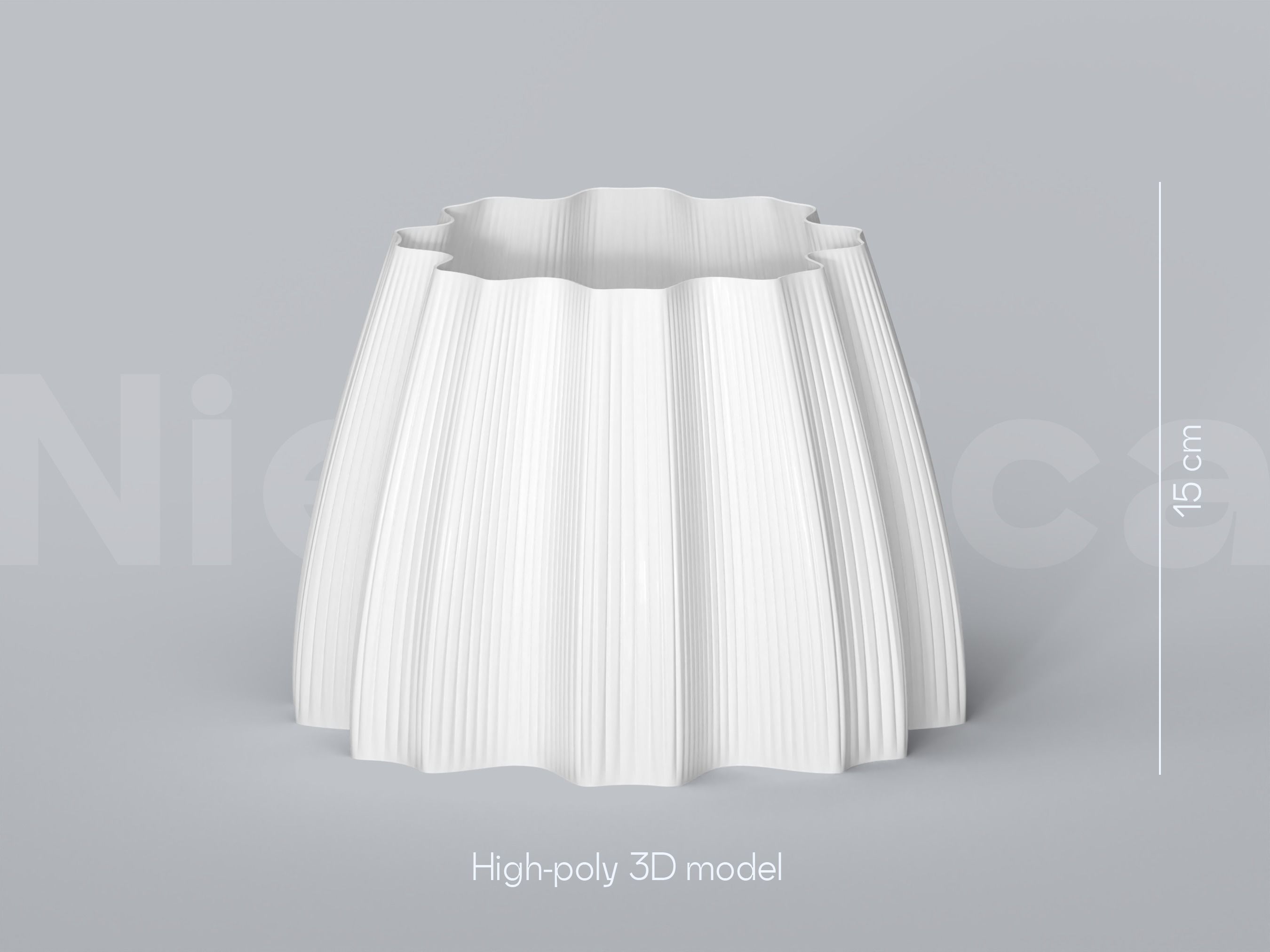 Plant Pot STL 3D Print File Set for Planters and big Plant Pots 3D print model_5