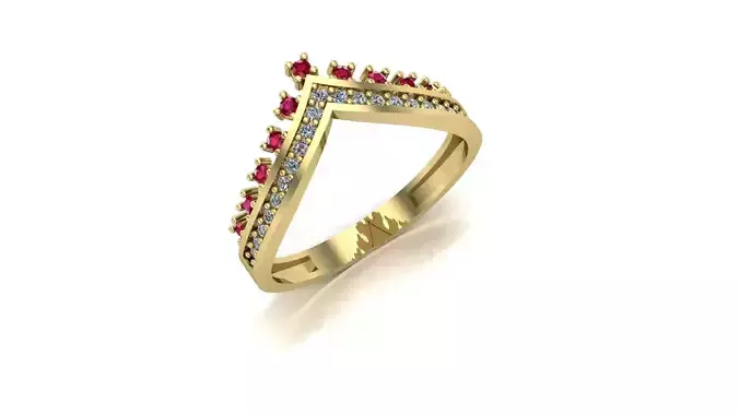 Women  ring 3dm stl 3d print model 3D print model