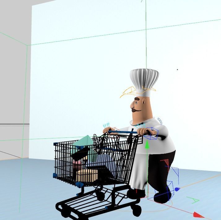  cartoon chefs 3D model_7