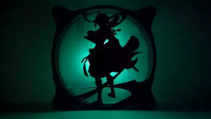 Genshin Impact Kaedehara Kazuha PC fan cover  3D print model