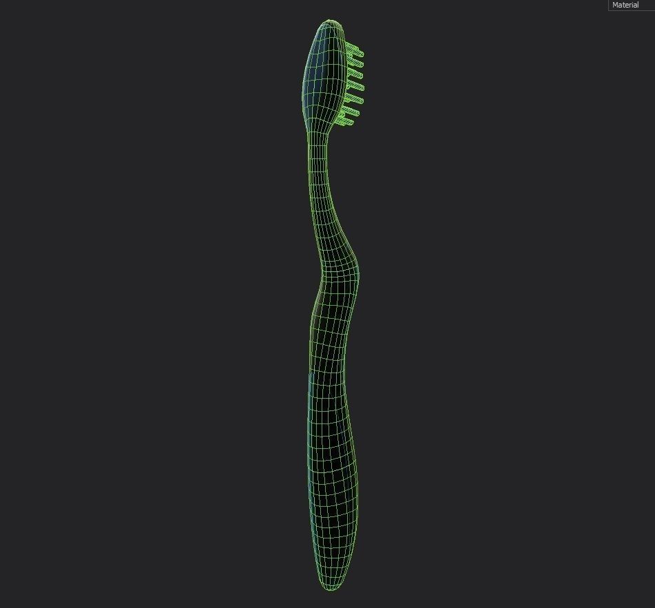 Toothbrush M01 Low-poly 3D model_5
