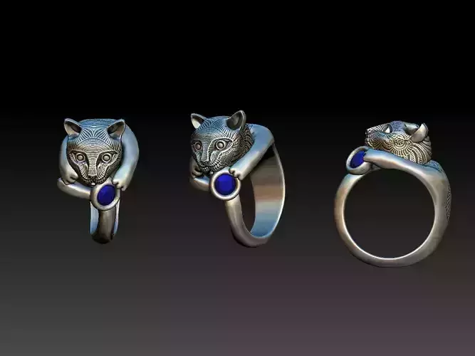 leopard printable ring