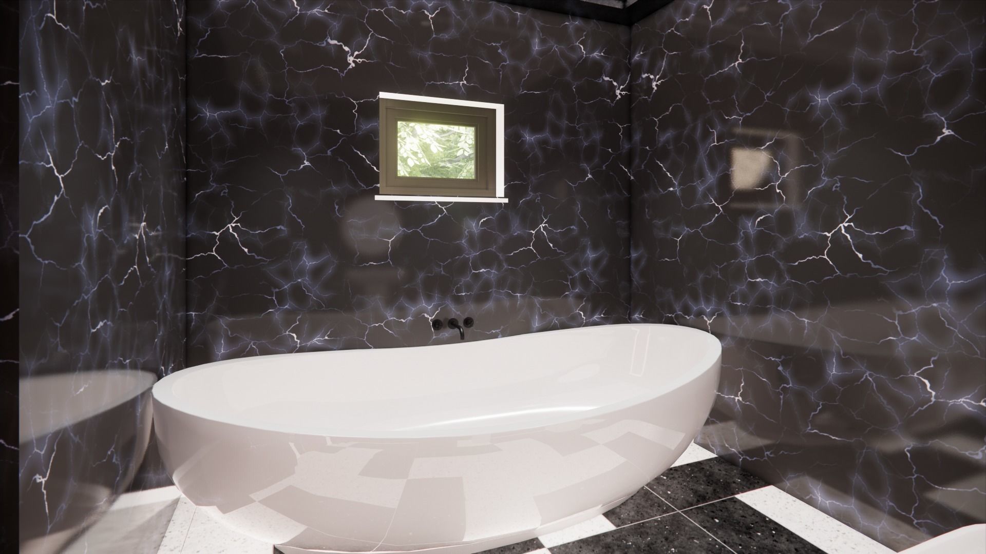 5 1 Villa with Large Lawn and Trees 3D model_14