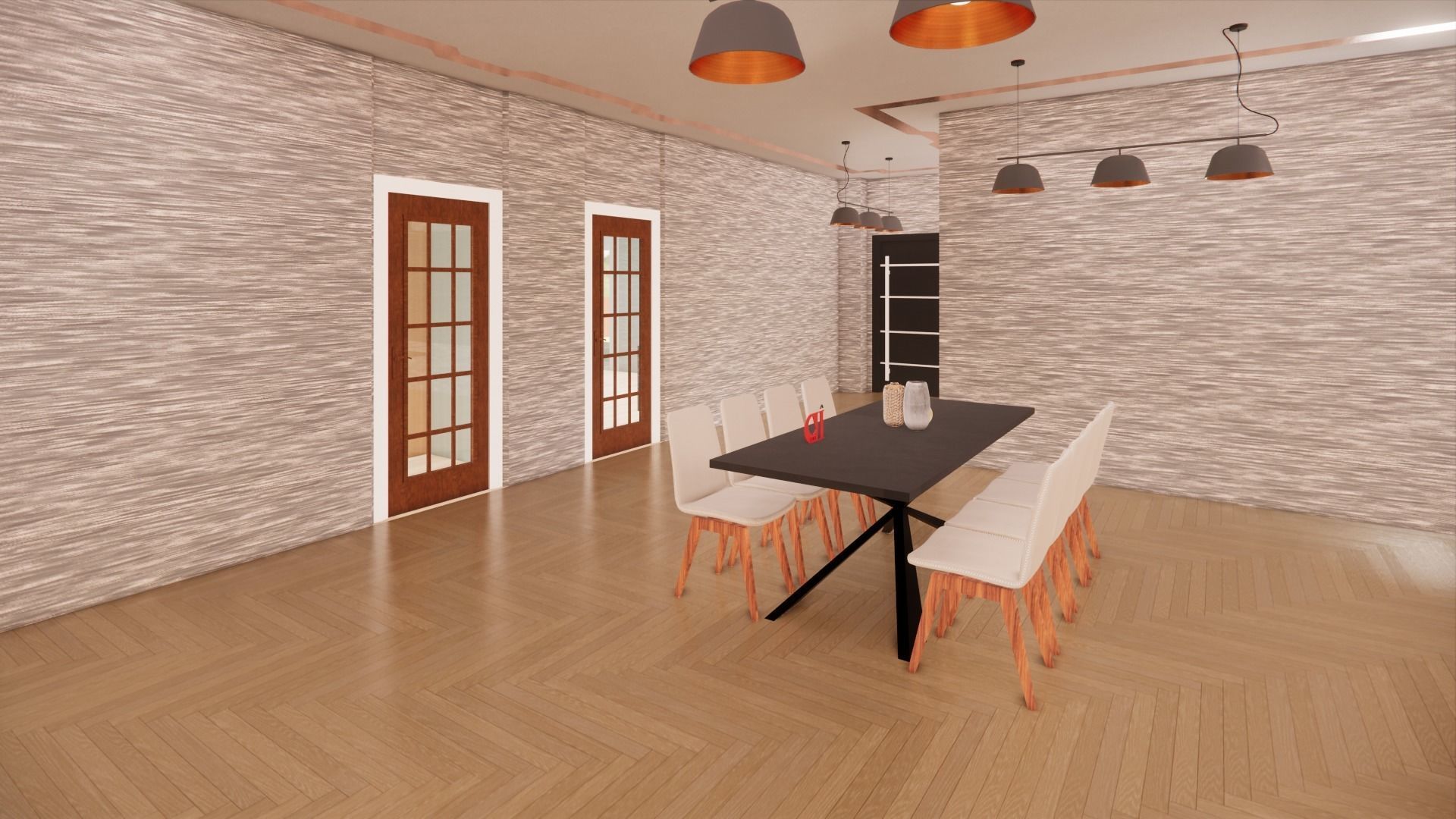 5 1 Villa with Large Lawn and Trees 3D model_12