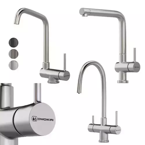 Faucet Omoikiri set 01 3D model
