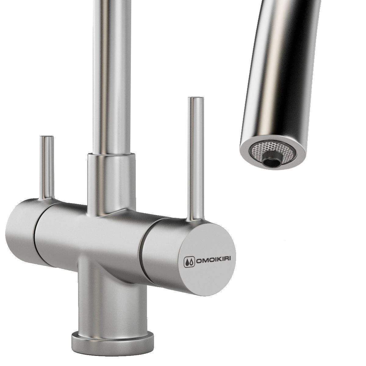 Faucet Omoikiri set 01 3D model_4