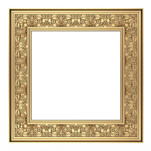 Classic Frame and Mirror 079 Low-poly 3D model
