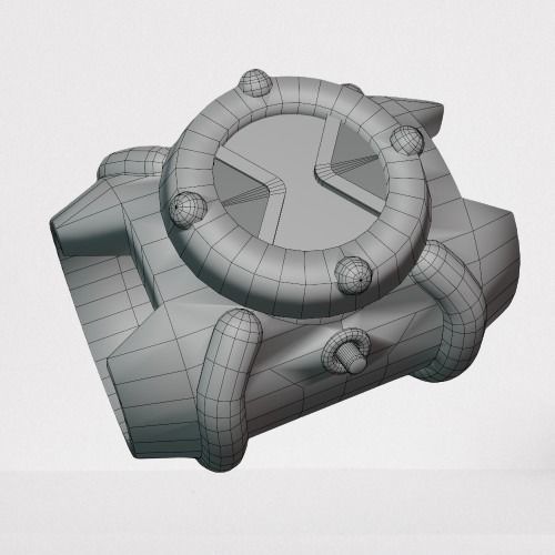 Omnitrix from Ben 10 Low-poly 3D model_6