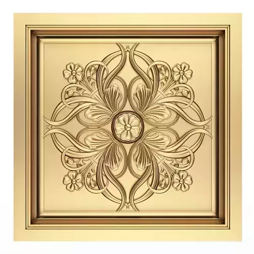 Carved Ceiling Tile 05
