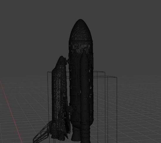 shuttle rocket STS-135 Free low-poly 3D model_3
