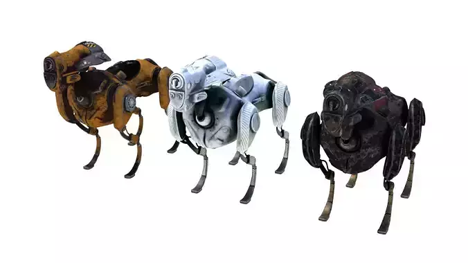 Sci-fi Robot Dogs 3D model